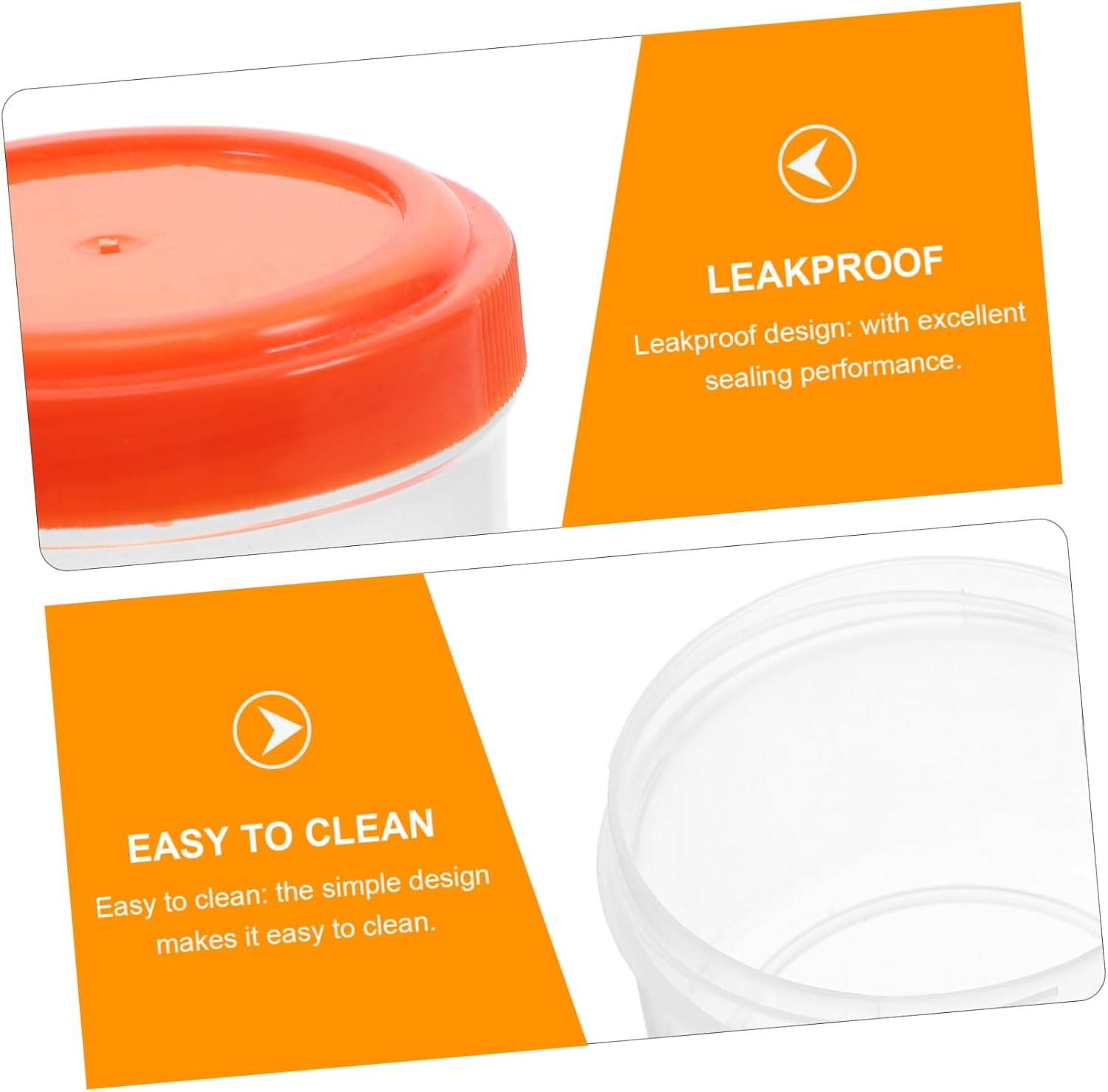 OKUMEYR Mini Salad Dressing Container with Lids PP