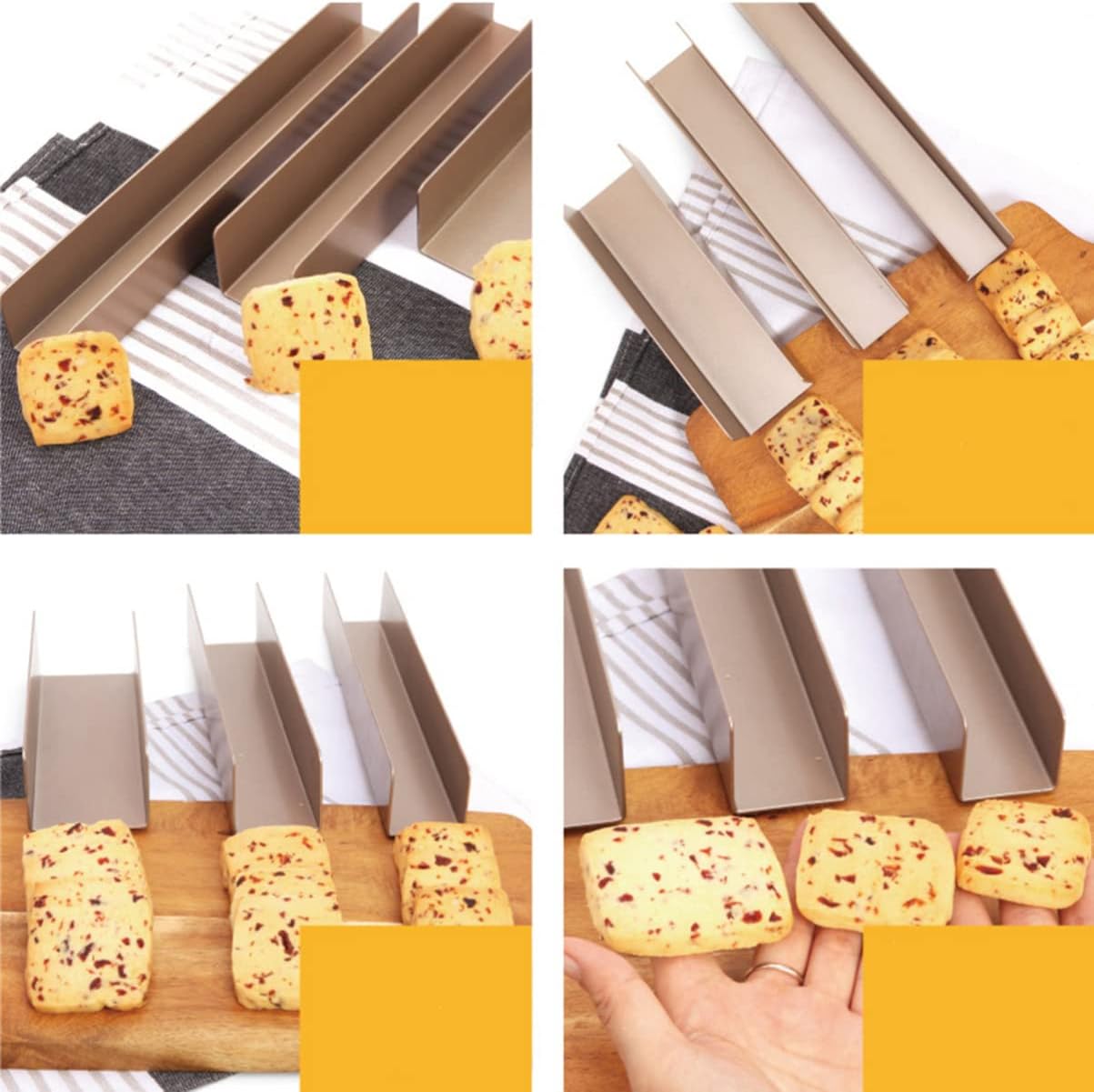YARNOW U-Shaped Cookie Cutter for Baking Fondant Desserts