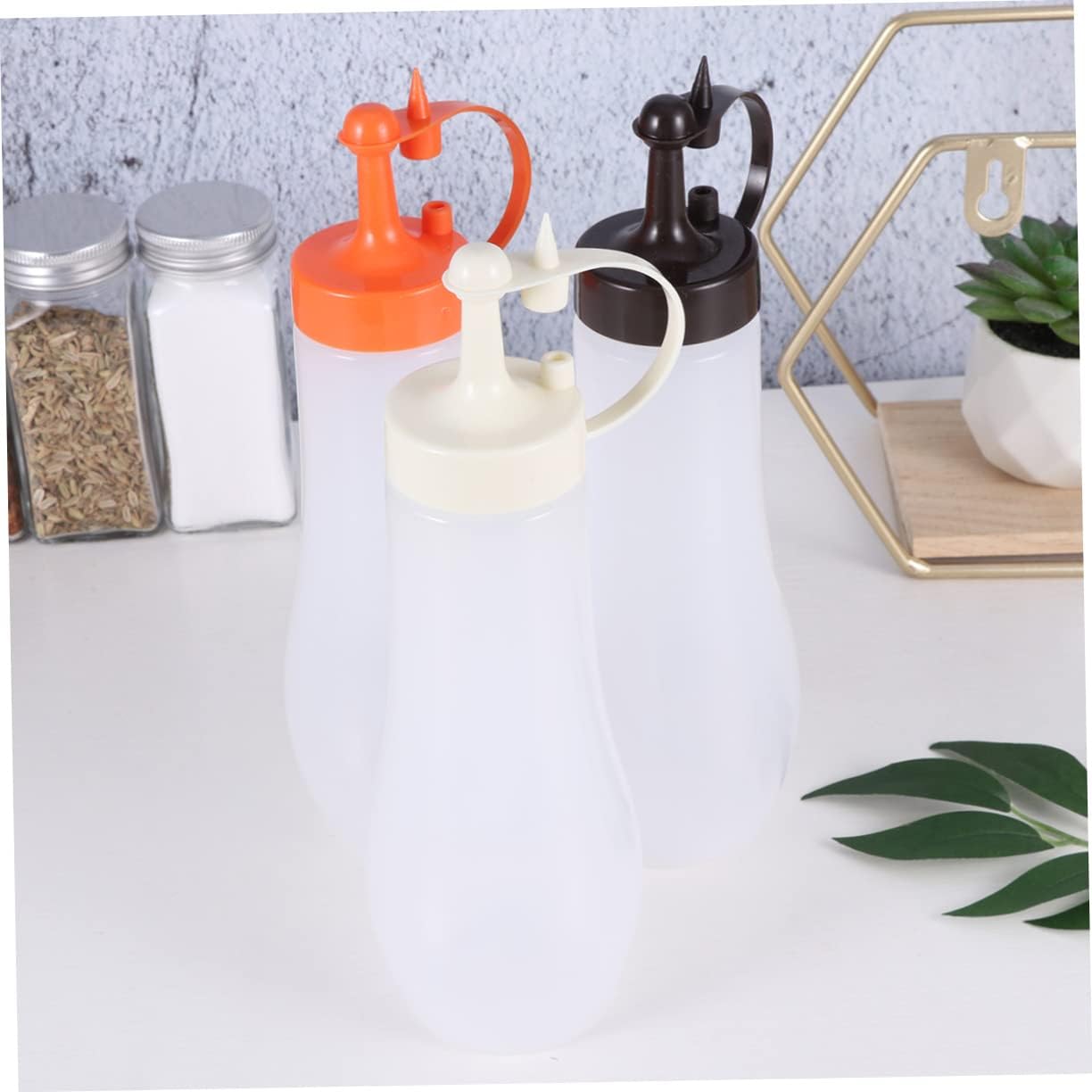 Alipis 3 Pack Condiment Squeeze Bottles