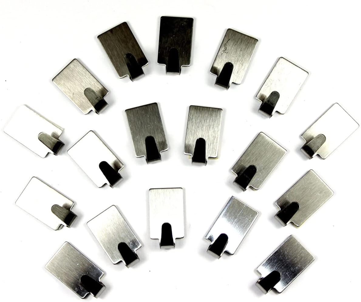 Stainless Steel Hooks 72 Pack Adhesive Kitchen Towel Holder 1