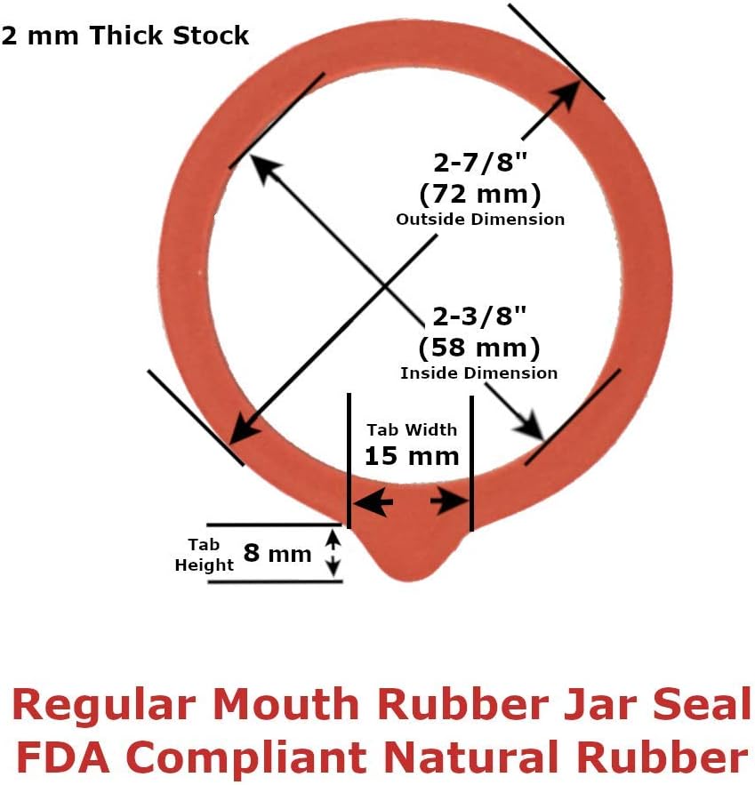 Viceroy Reliable Seal Canning Jar Seals - 12 Red Rings per Box