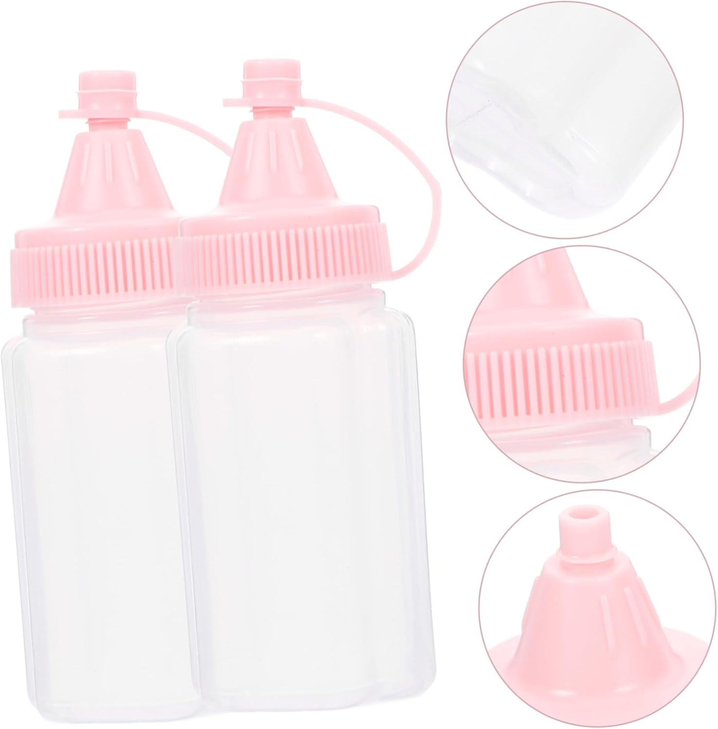 STOBAZA 60ml Reusable Squeeze Bottles for Condiments 1