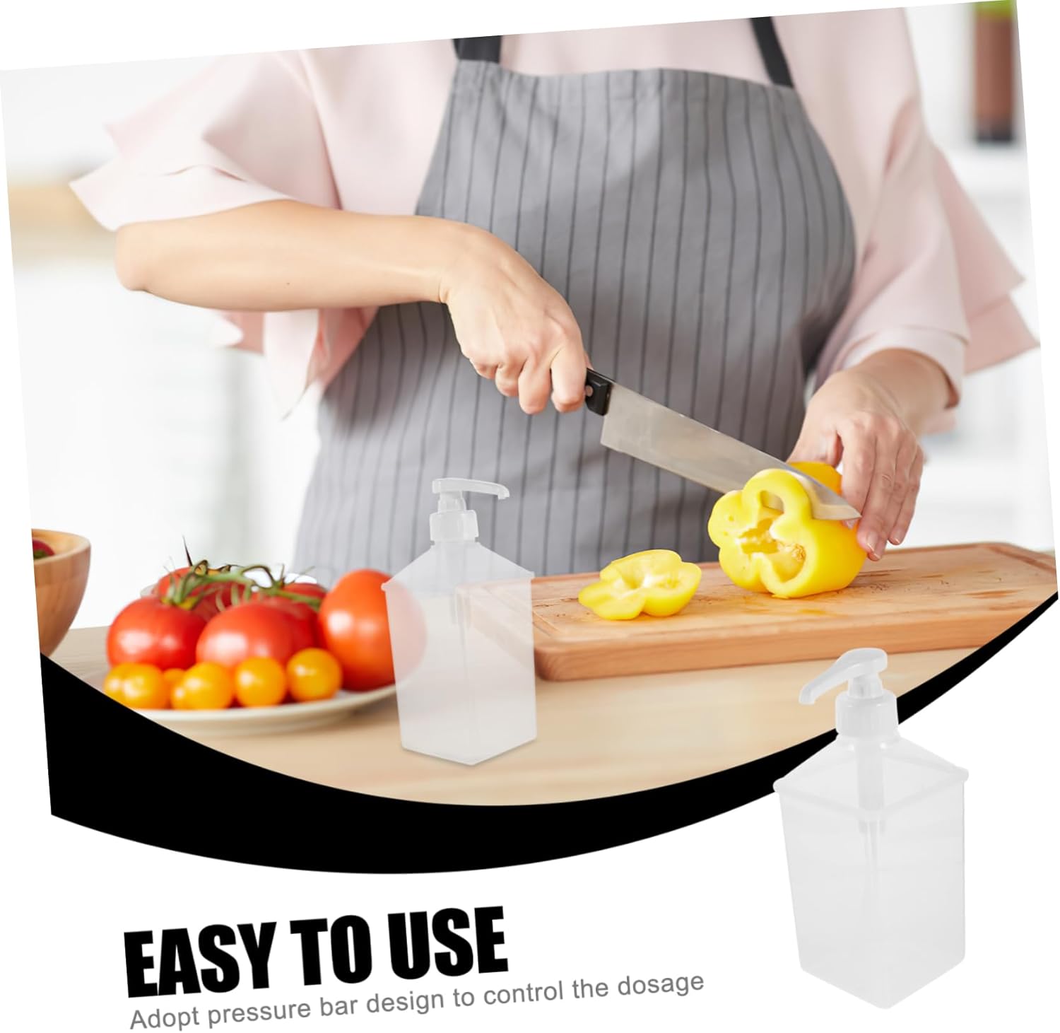Plastic Bottle Juice Storage with Syrup Pump 1100ml