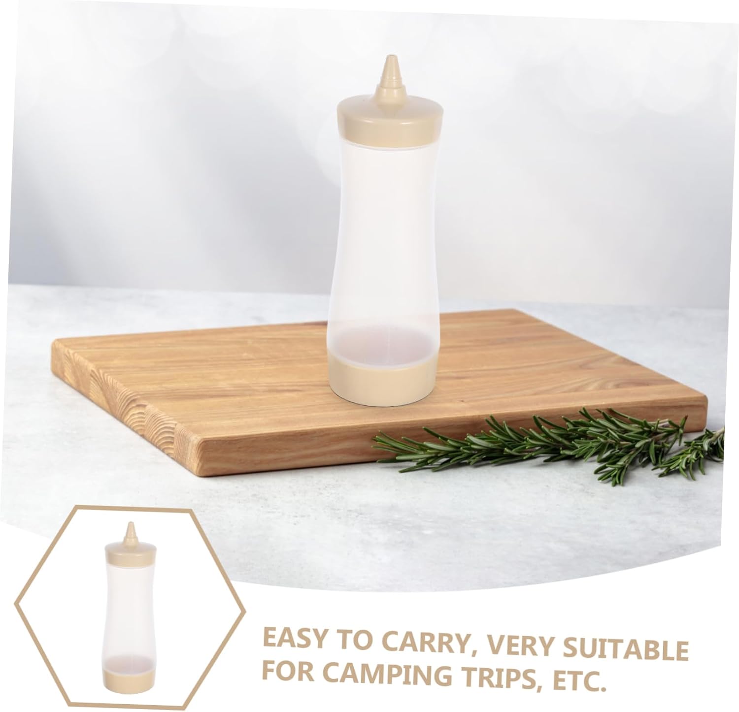 NAMOARLY 3PCS Condiment Squeeze Bottles for Ketchup Mustard BBQ