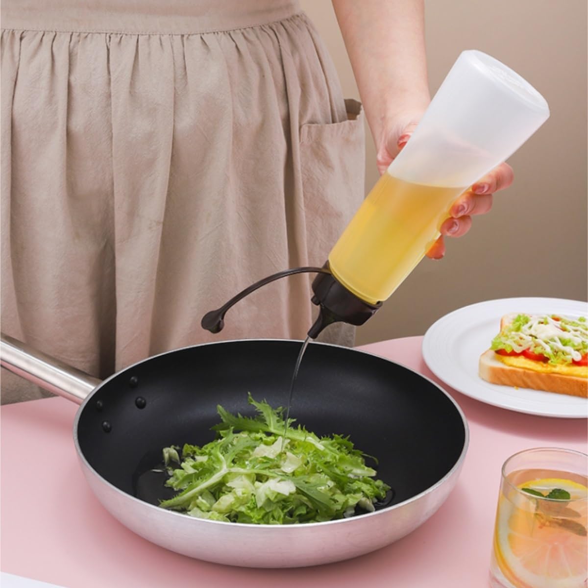 KLEYE 6-Piece Condiment Squeeze Bottles Pack