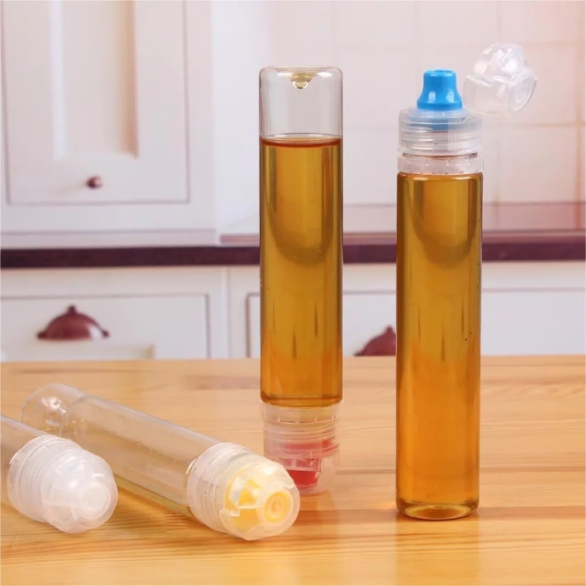 KLEYE 6-Pack Yellow Condiment Squeeze Bottles