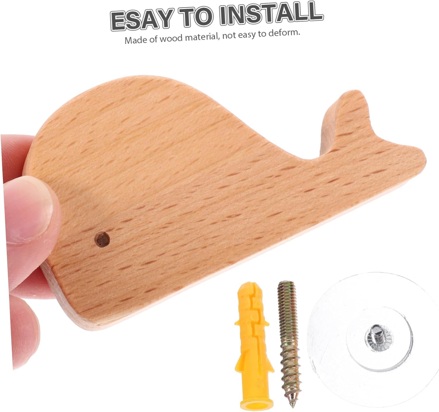 Cute Animal Wood Wall Hook for Towels Hats Bags
