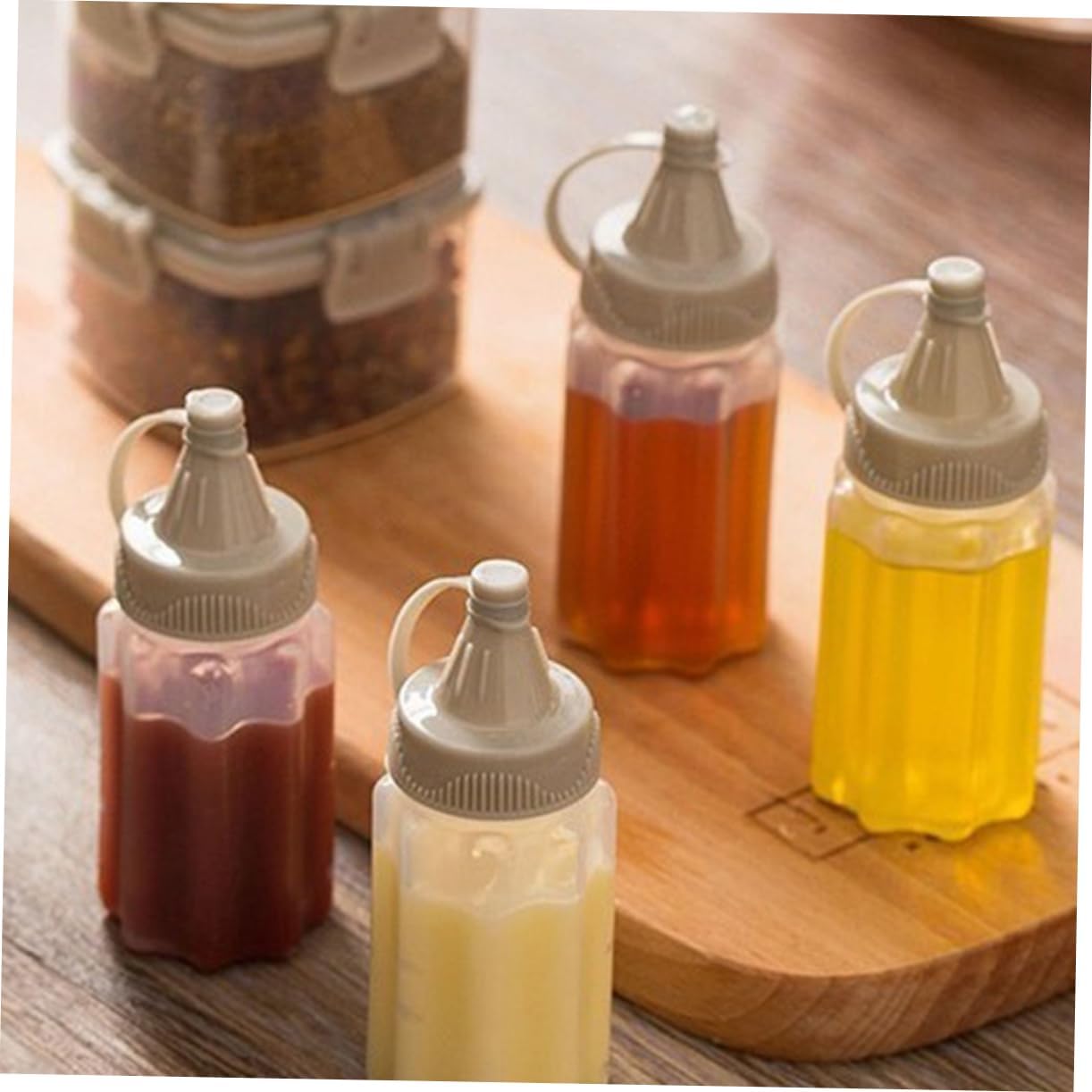 Anneome 12-Pack Multi-Function Condiment Squeeze Bottles