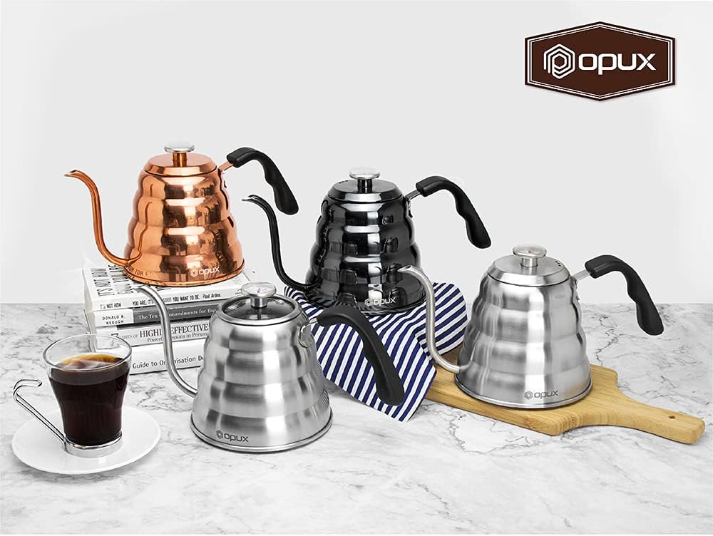 OPUX Pour Over Kettle with Gooseneck Thermometer
