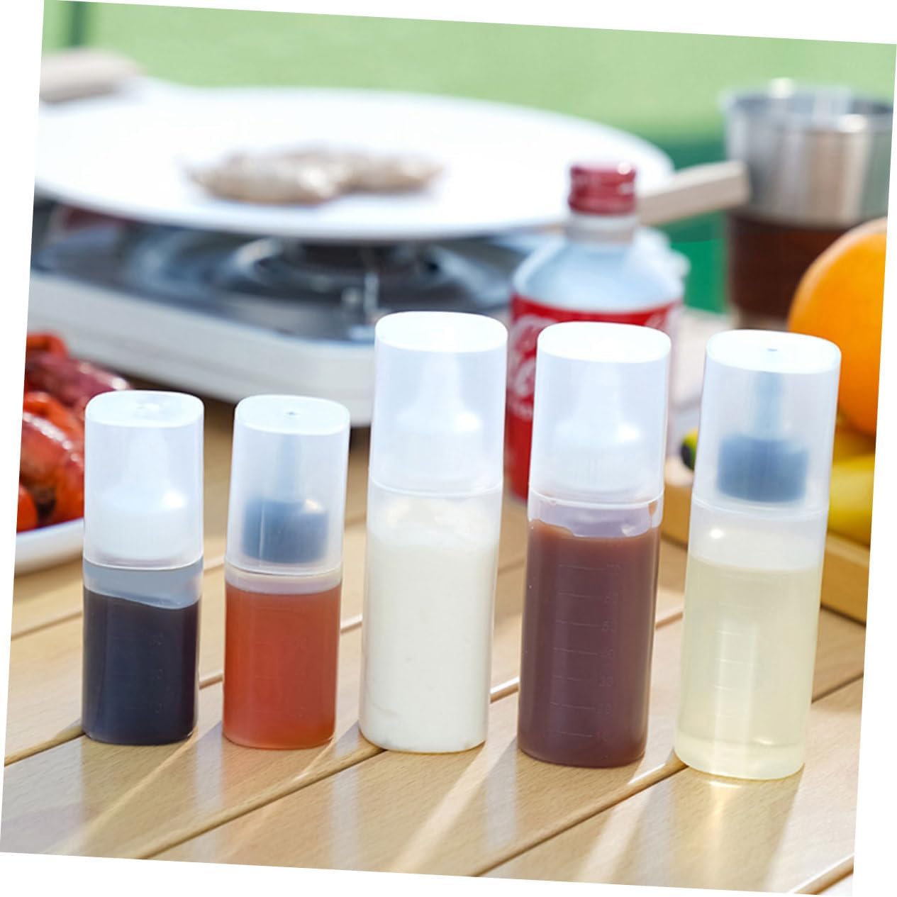 HOLIDYOYO Reusable Salad Dressing Bottle Set 4 Pack