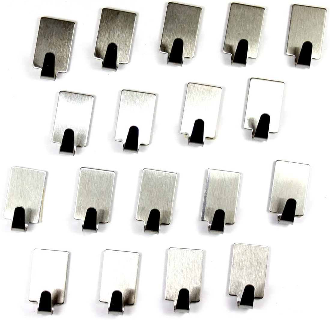 Stainless Steel Hooks 72 Pack Adhesive Kitchen Towel Holder 1