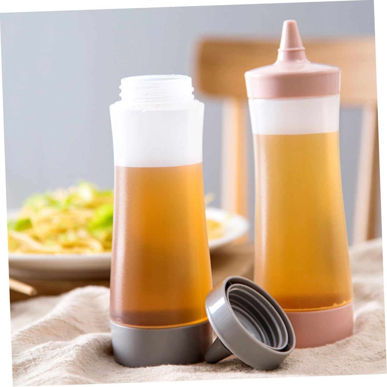HOLIDYOYO 3pcs Squeeze Bottle Condiment Dispenser
