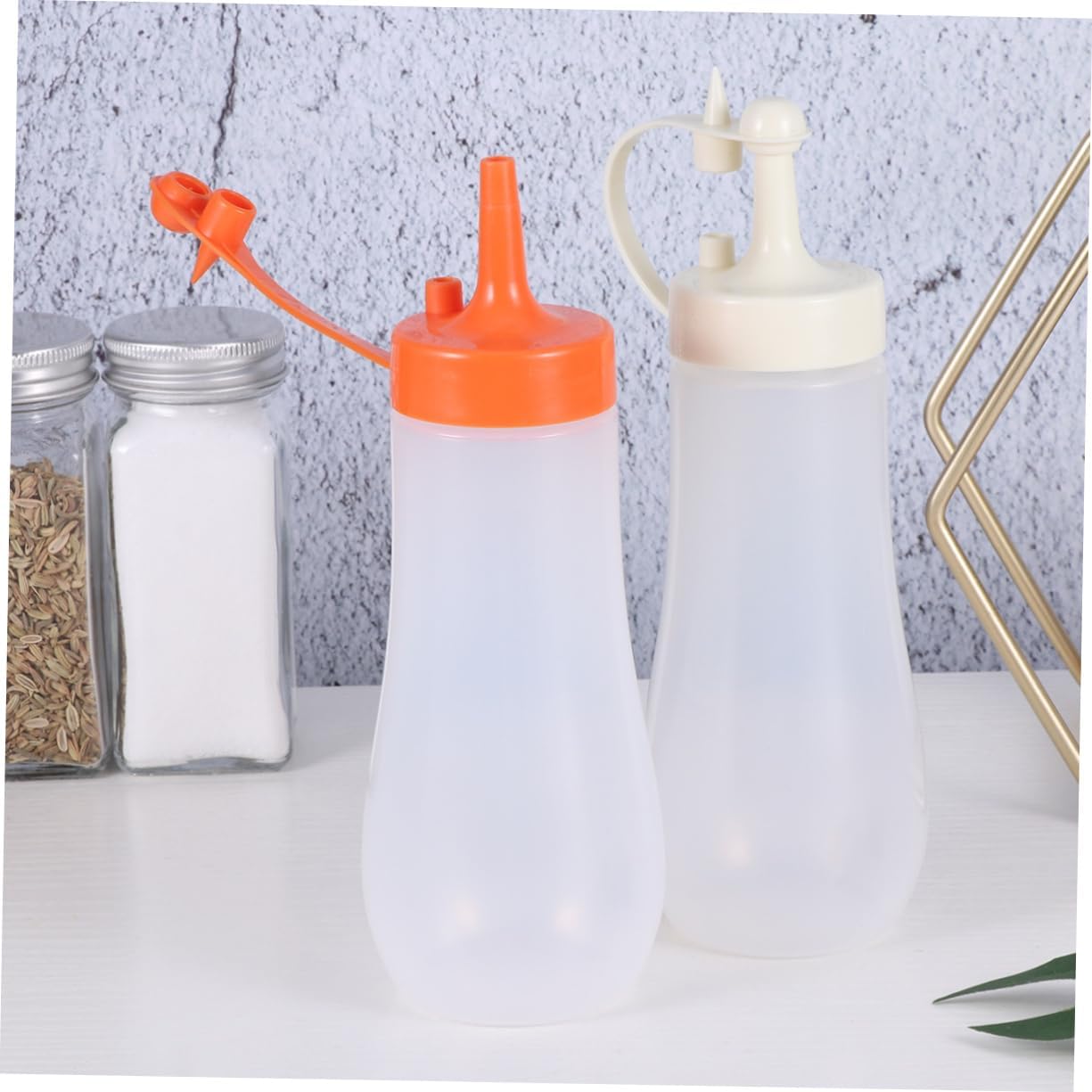 PRETYZOOM 3 Pack Condiment Squeeze Bottles