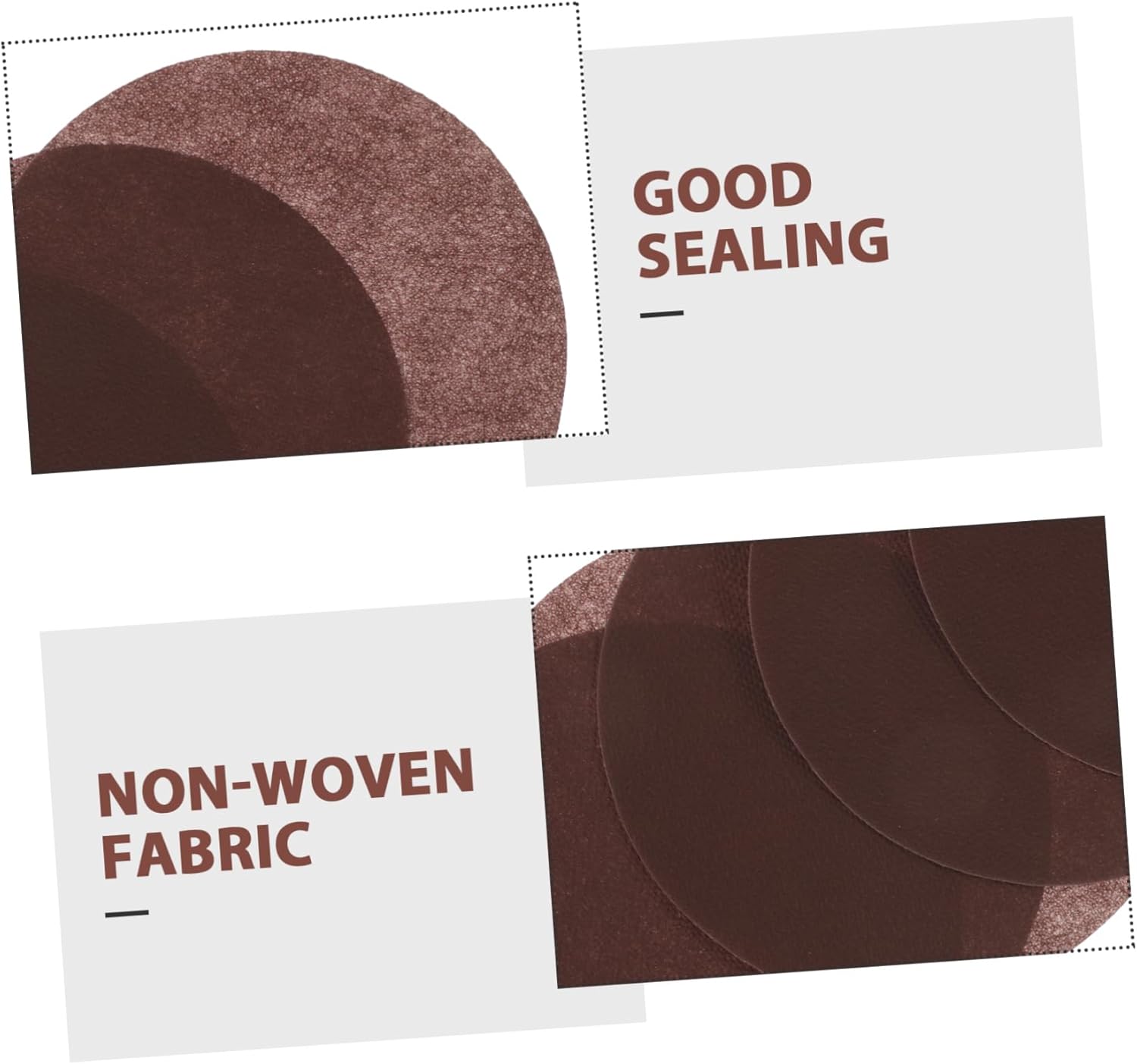 VOSAREA 2 Sets Glass Jar Lid Sealing Fabric