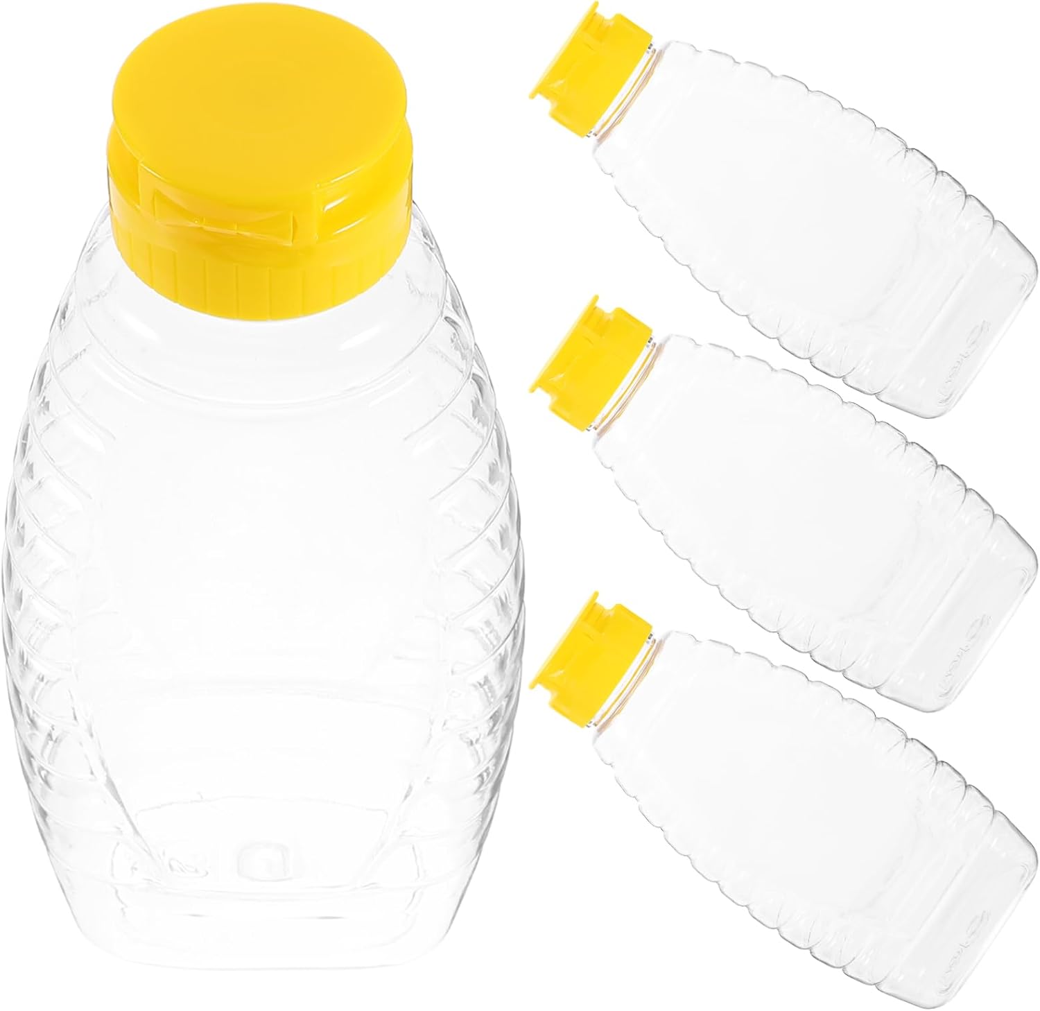 HOLIDYOYO 4pcs Jam Bottle Squeeze Honey Dispenser