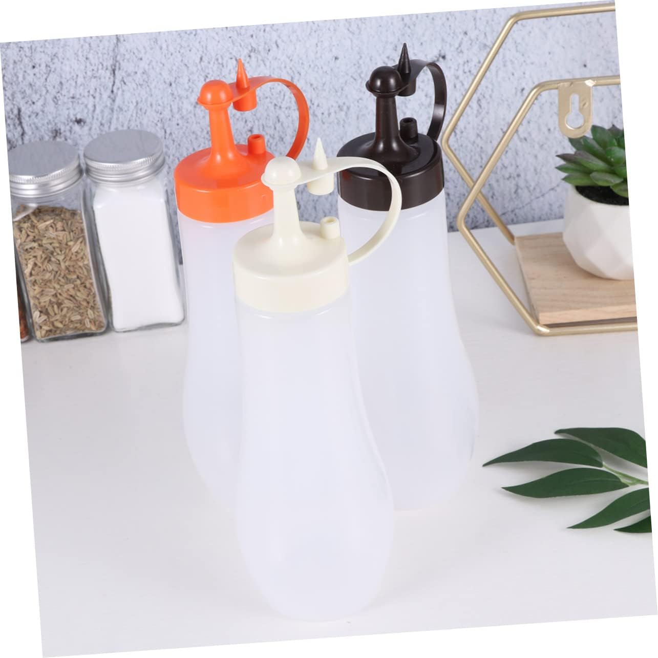 CRILSTYLEO Reusable Salad Dressing Shaker Set of 3 1