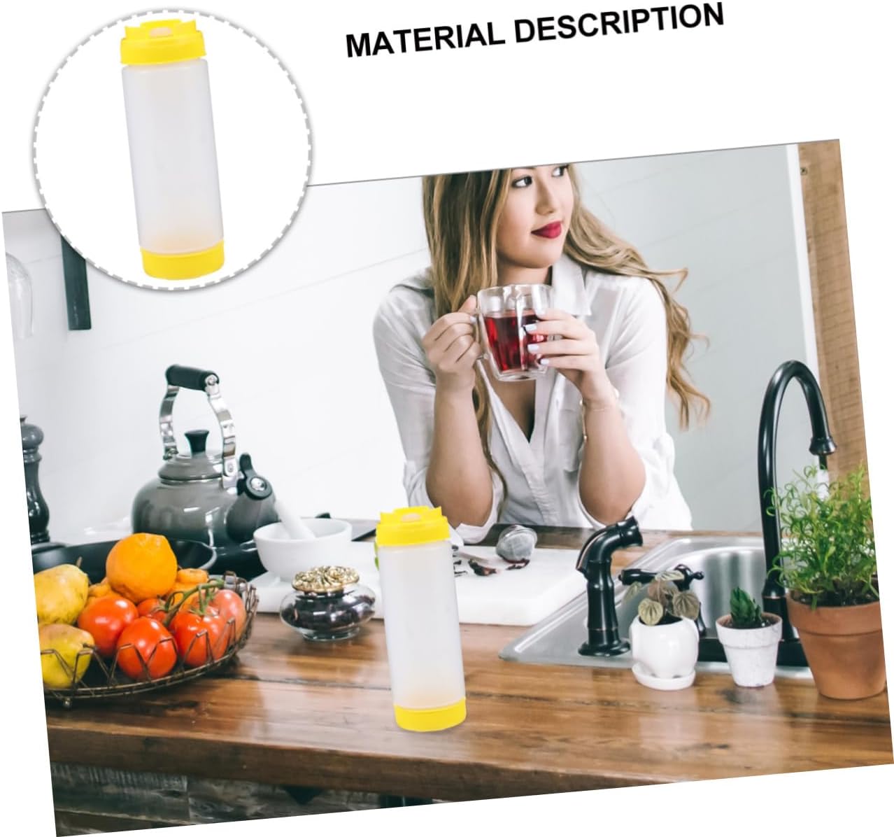 HOLIDYOYO Double Head Condiment Squeeze Bottle