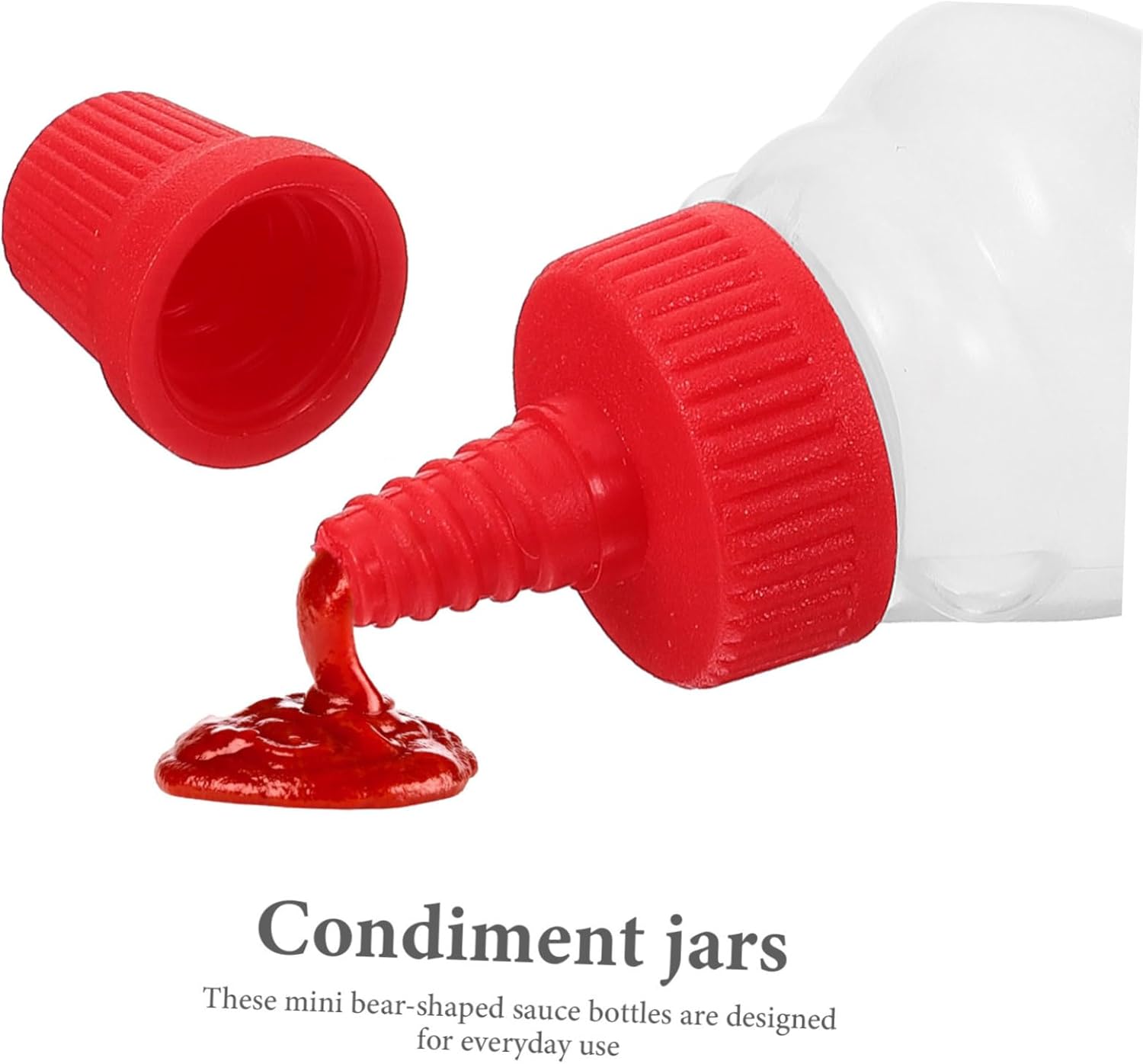 Mini Bear Condiment Bottles Set for Kitchen and Outdoor Use