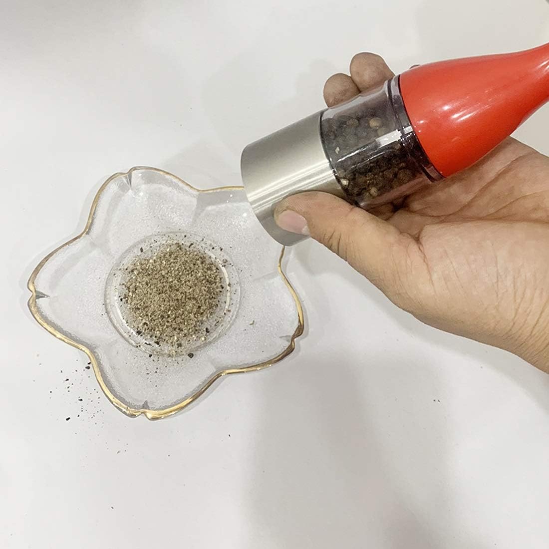 Stainless Steel Salt Pepper Grinder Set