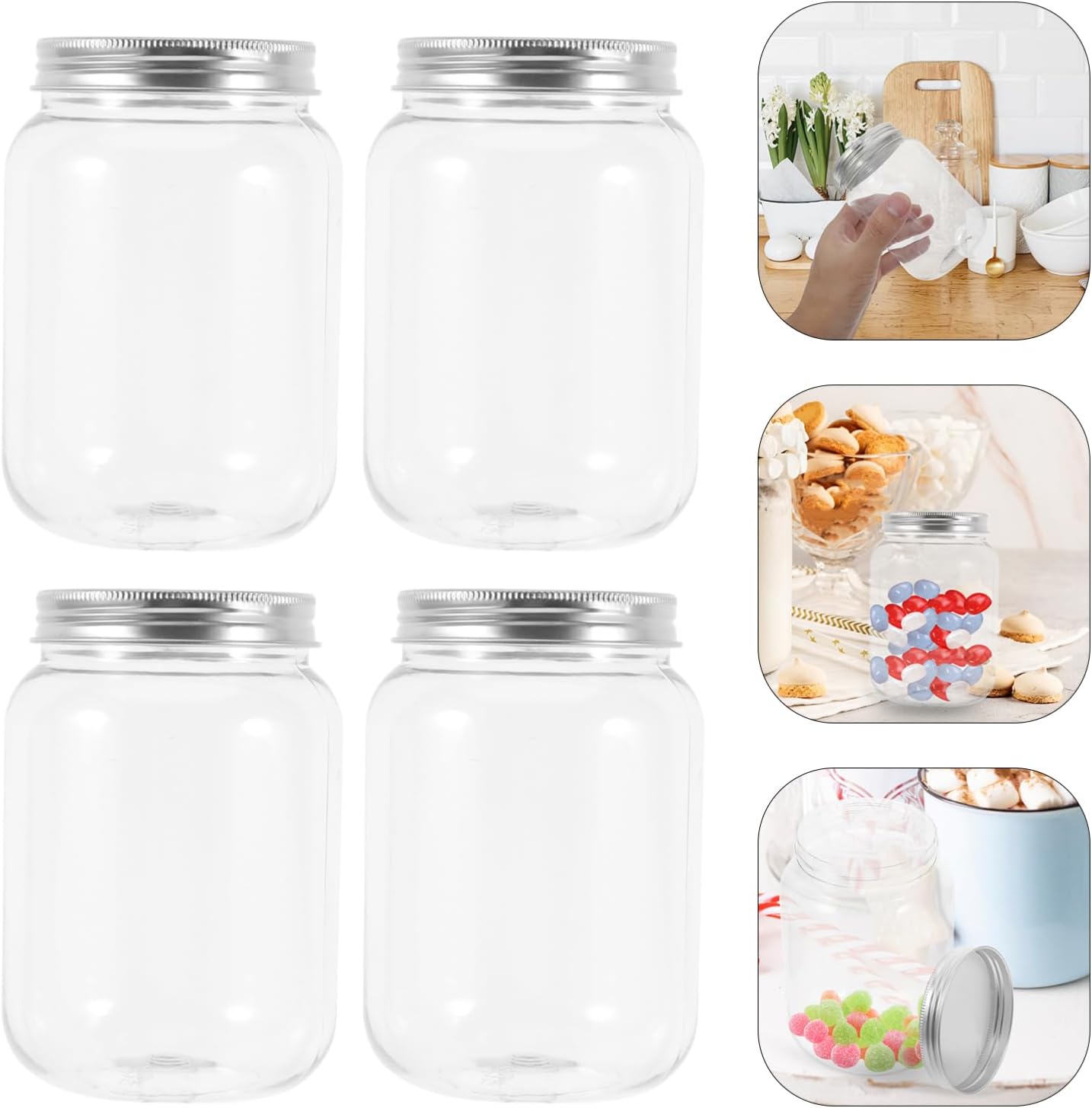 CATIEBYE Dough Kit Starter Jar with Airtight Lid 1