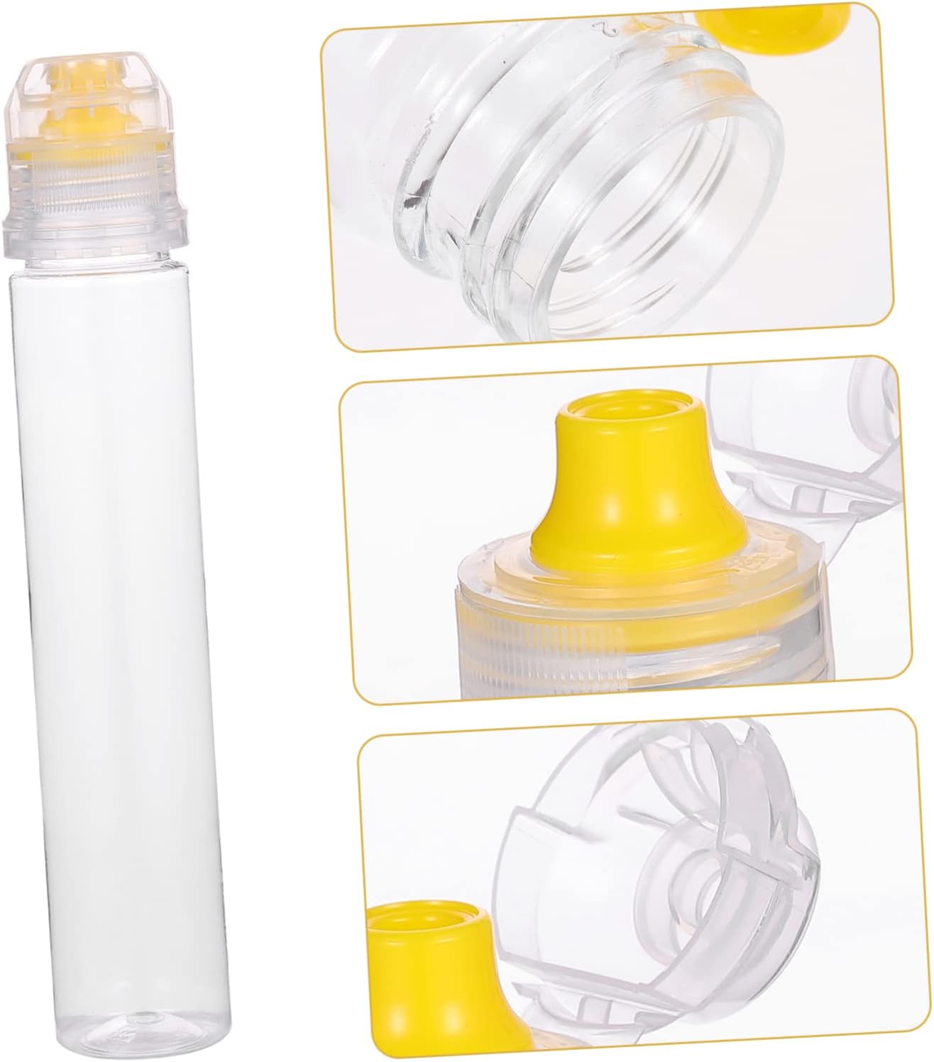 10 Pcs Reusable Squeeze Bottles for Condiments and Sauces