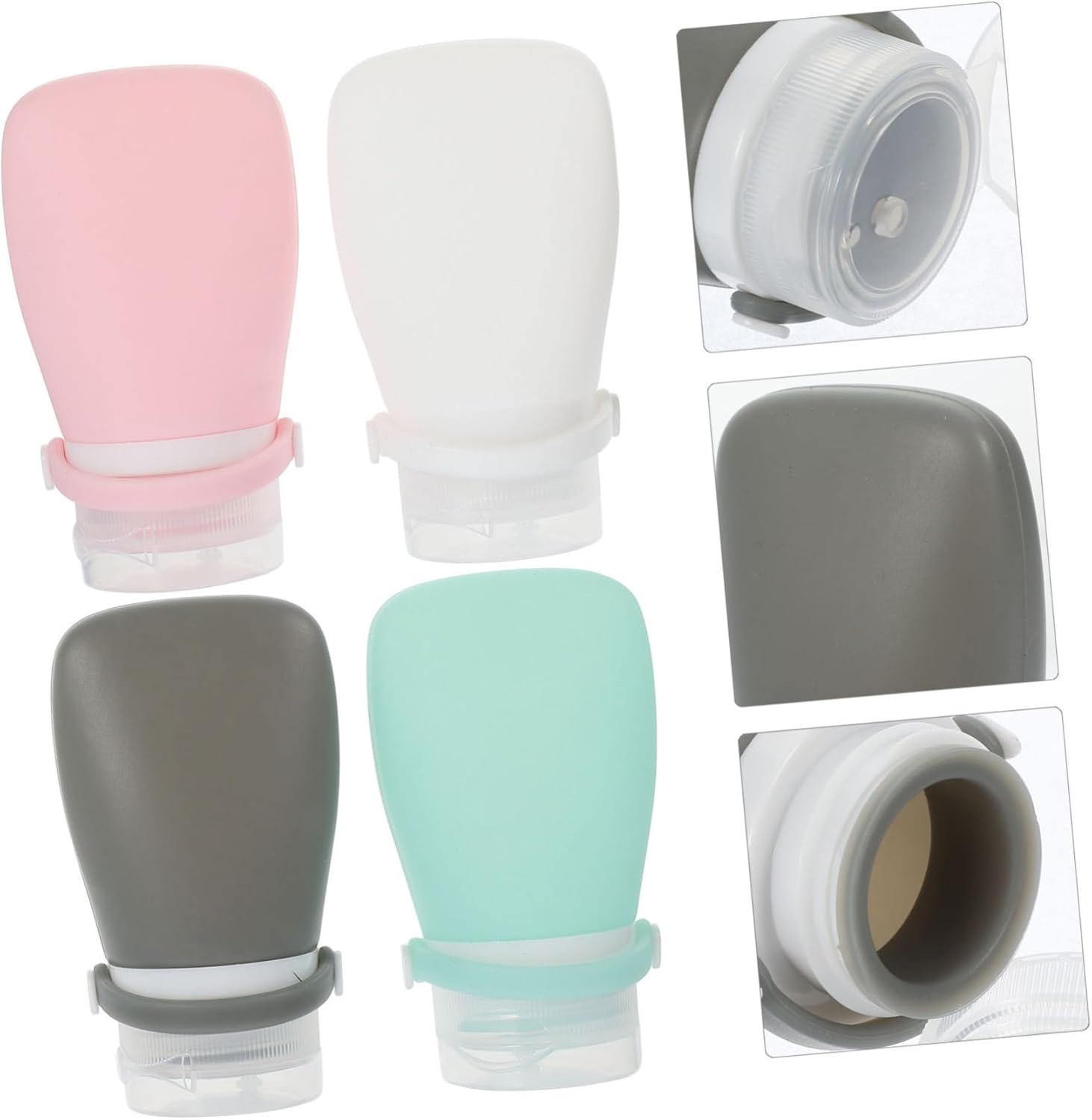 CIYODO 4 Pack Leakproof Silicone Sauce Squeeze Bottles 1