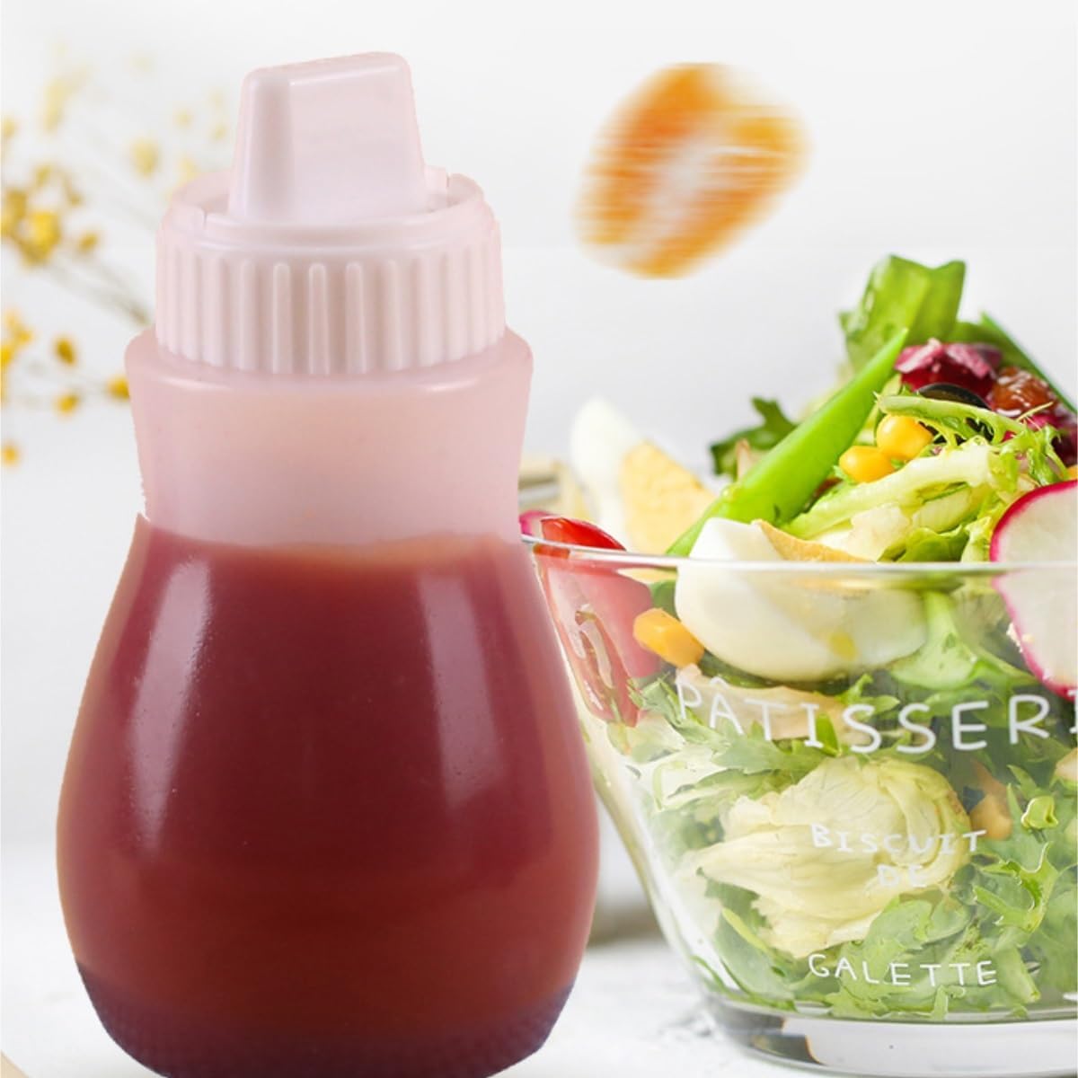 KLEYE 5-Pack Squeeze Bottles for Sauces and Condiments