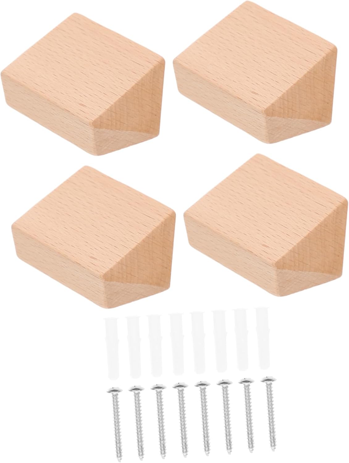 1 Set Multi Functional Wooden Wall Hooks for Coats Hats Bags 1