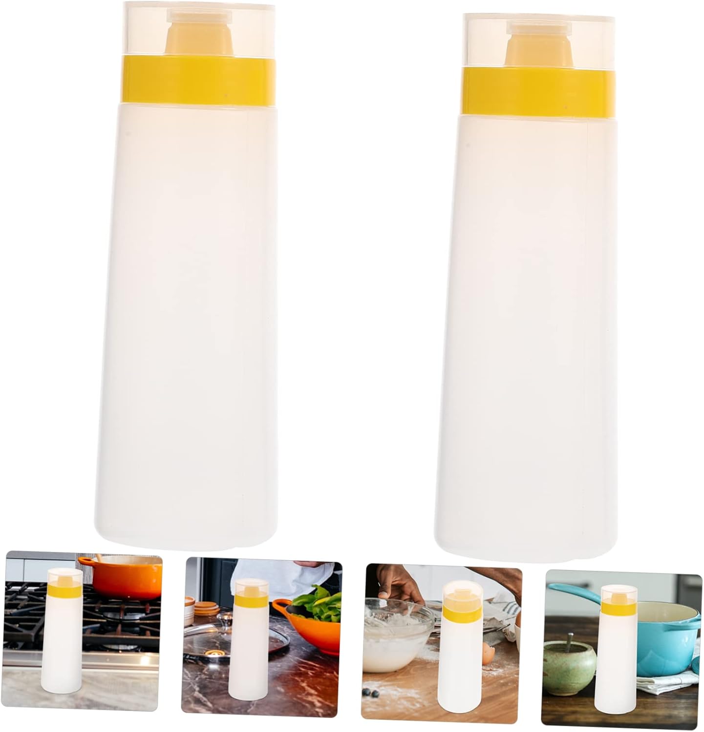 CIYODO Jam Squeeze Bottle Leakproof Kitchen Salad Condiment Bottle
