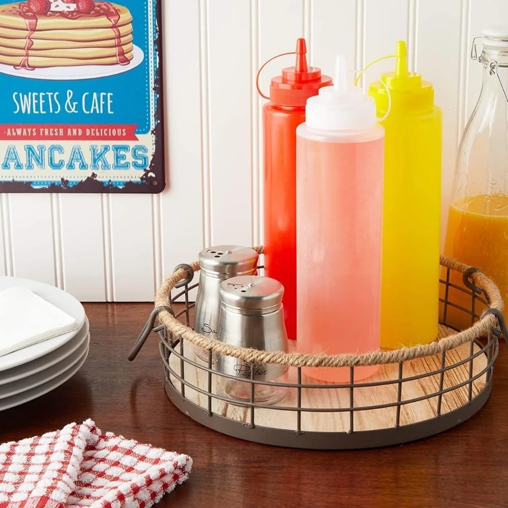 Fun Express Clear Condiment Squeeze Bottles 12-Pack