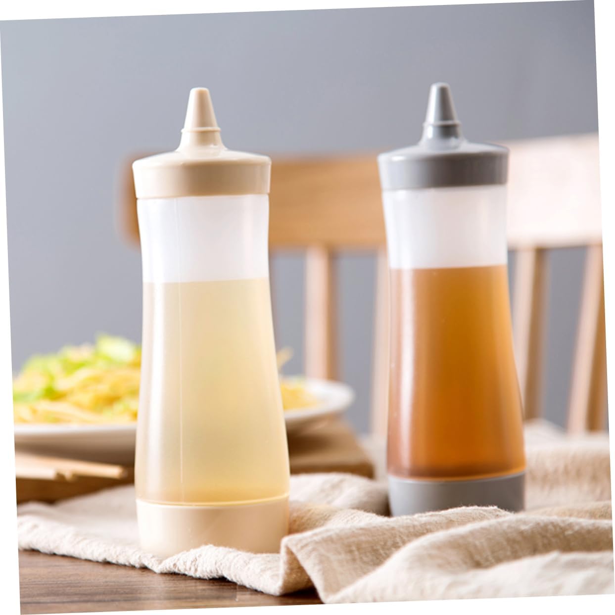 3pcs Plastic Squeeze Sauce Bottles for BBQ Camping