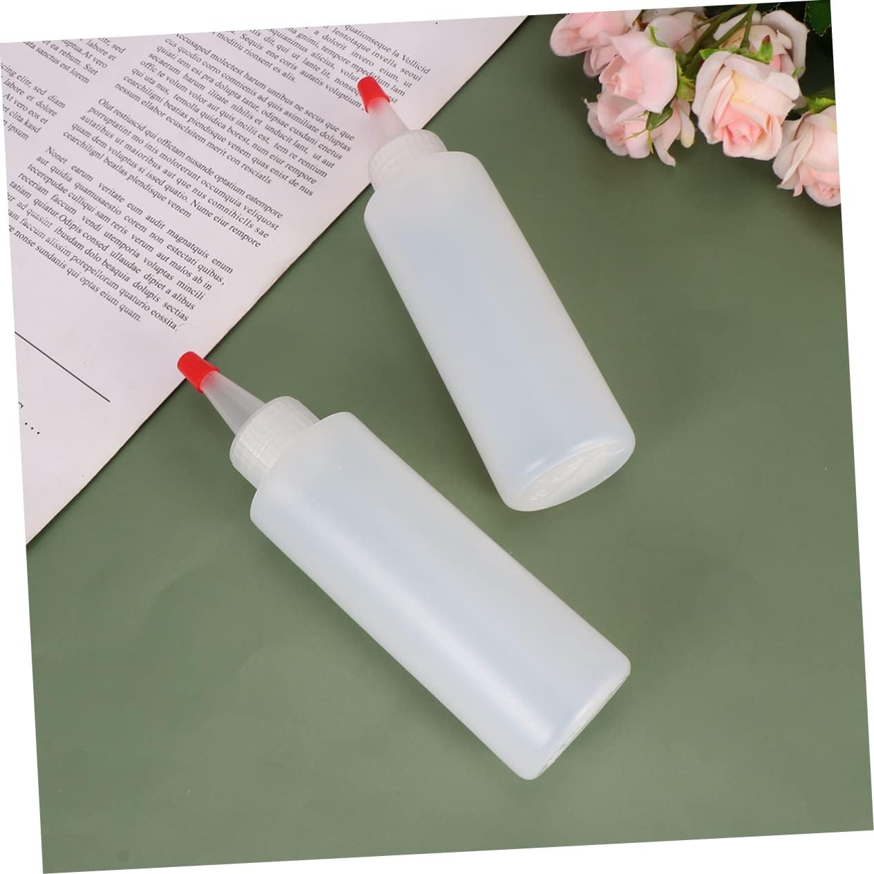 CIYODO 120ml Ketchup Mustard Squeeze Bottles Set of 20