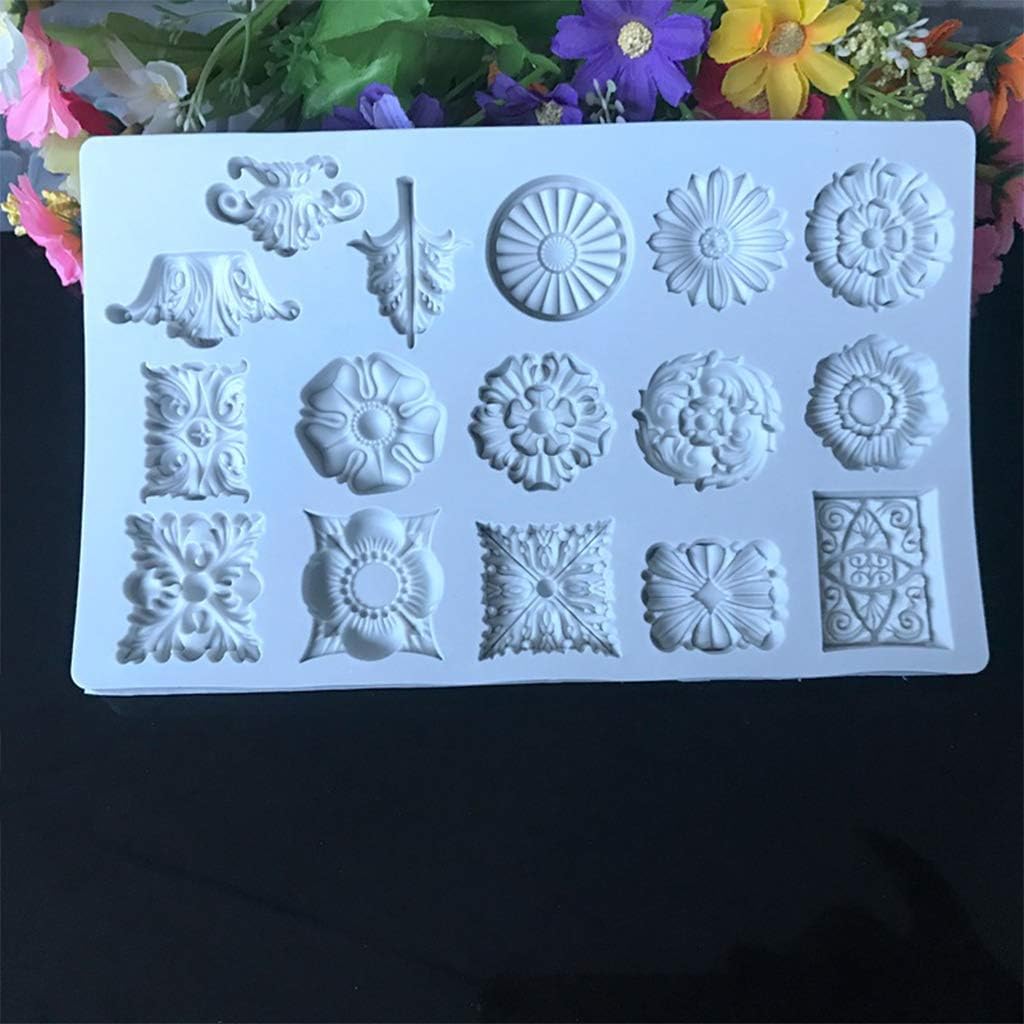 TNNOKL Sugarcraft Vintage Embossed Cookie Cutter Set