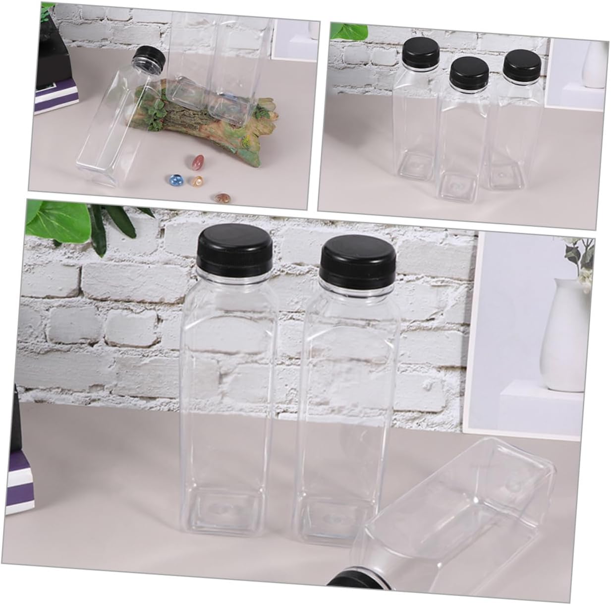 PAMINGONO 400ml Reusable Juice Containers with Lids