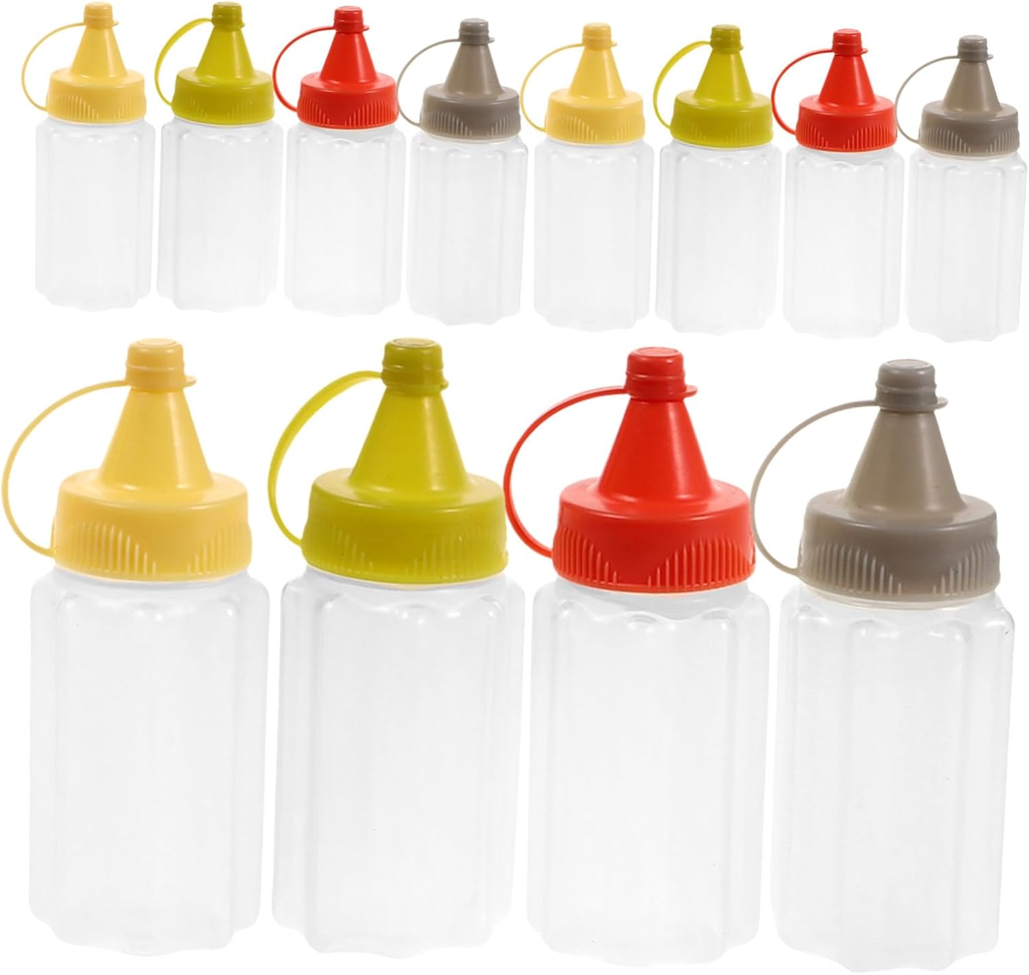HOLIDYOYO 12pc Mini Squeeze Bottles for Condiments