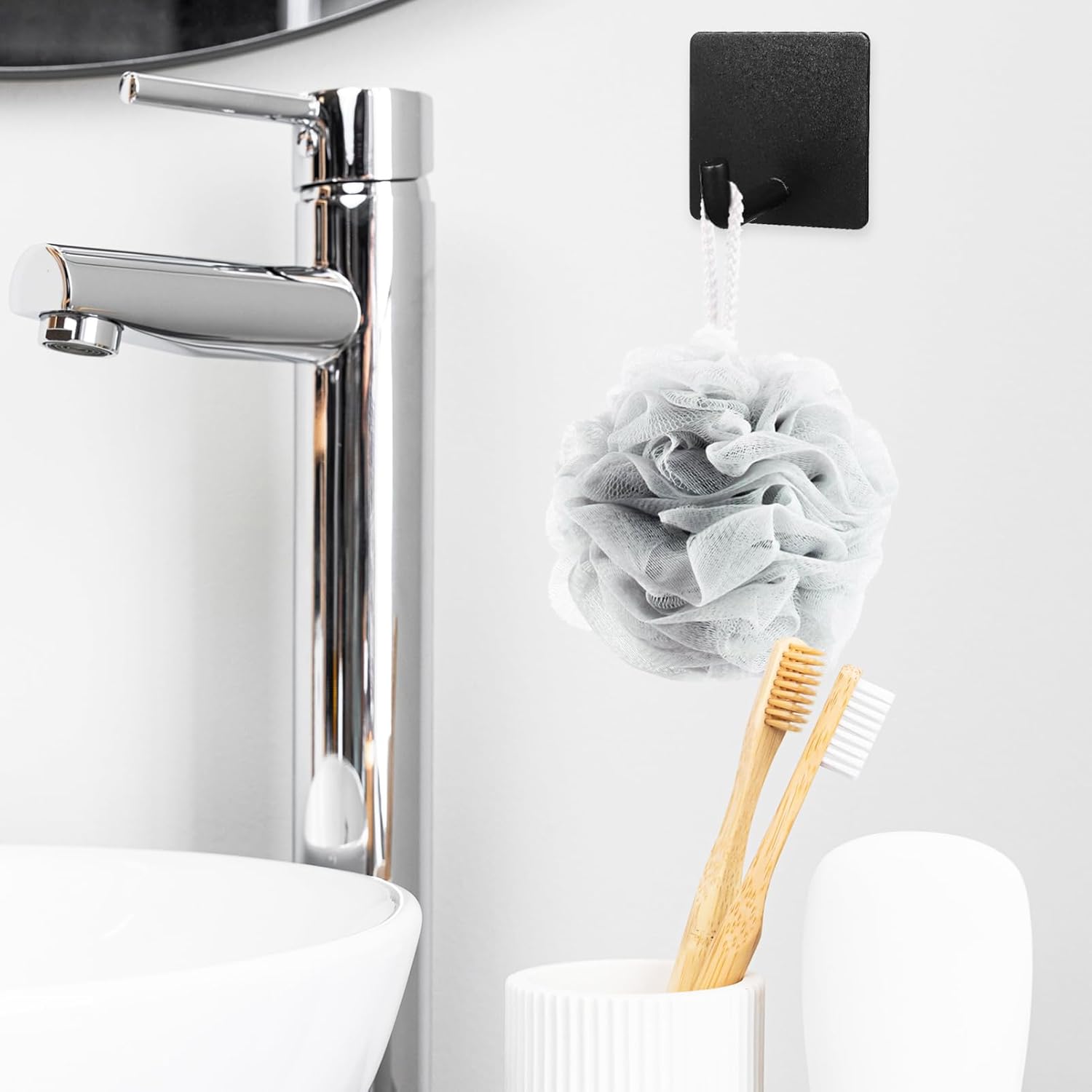 Beaupretty 4pcs Modern Wall Hooks for Bathroom and Home Organization