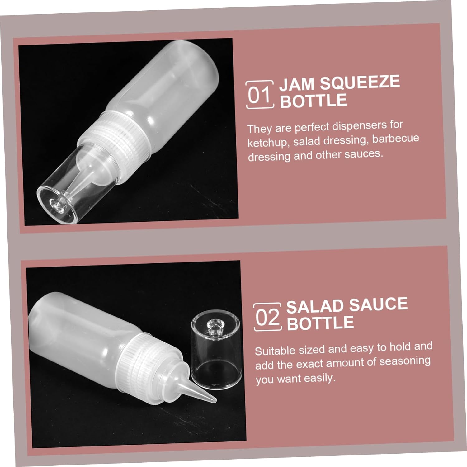 CIYODO Mustard Squeeze Bottle Ketchup Dispenser