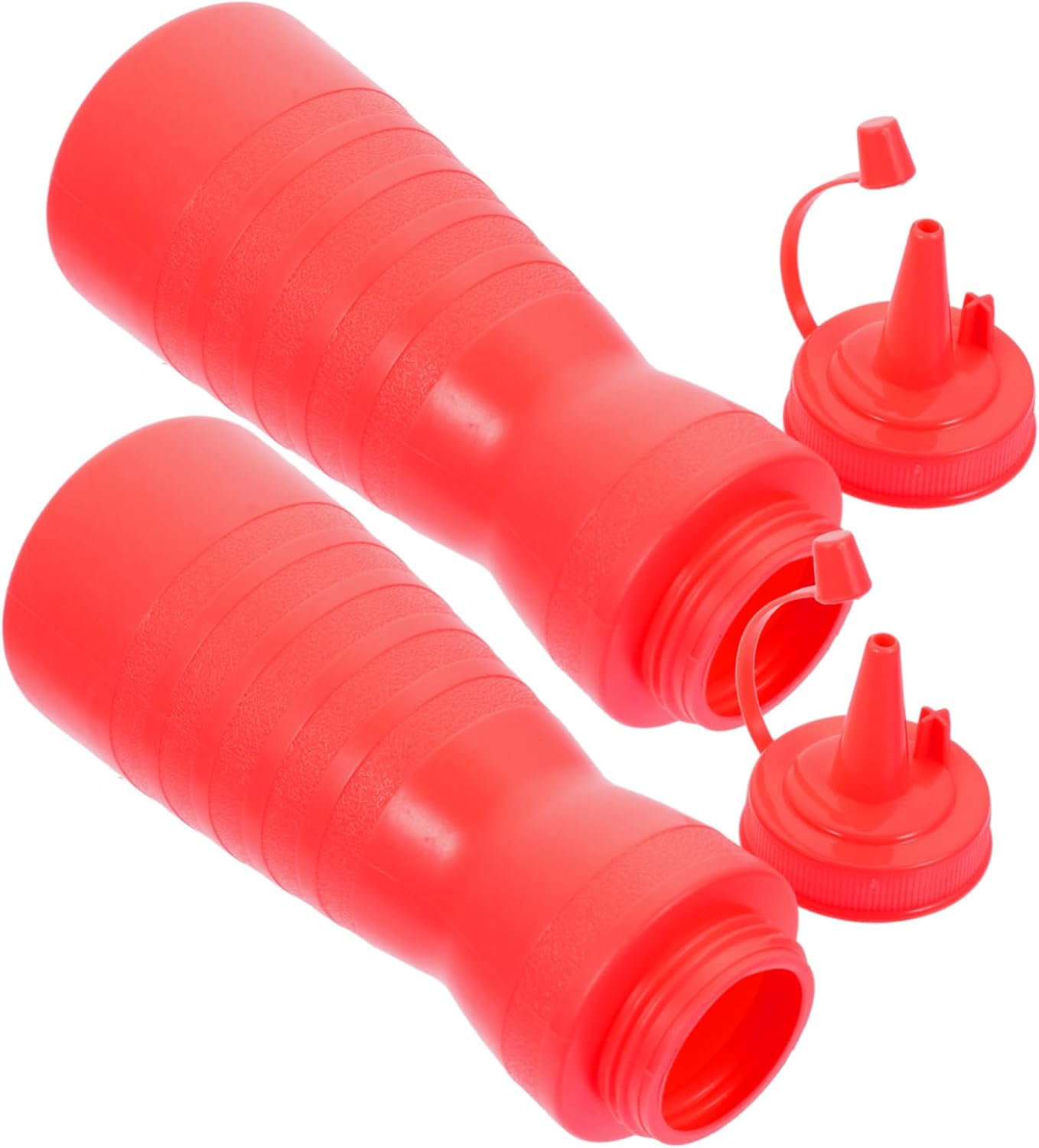 CIYODO 400ml Red Condiment Squeeze Bottle for Kitchen Use 1