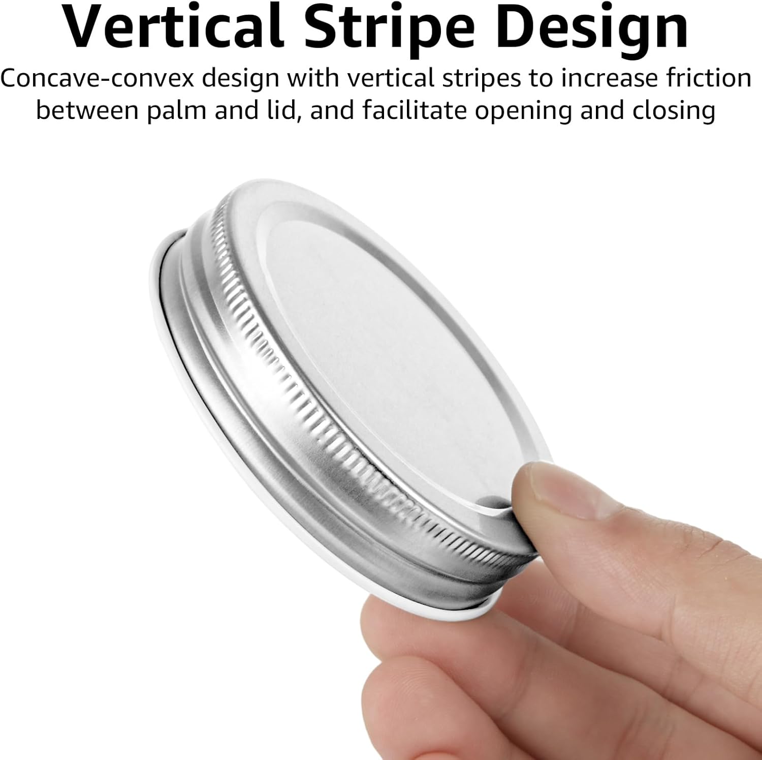 50 pcs Regular Mouth Mason Jar Lids with Silicone Seal