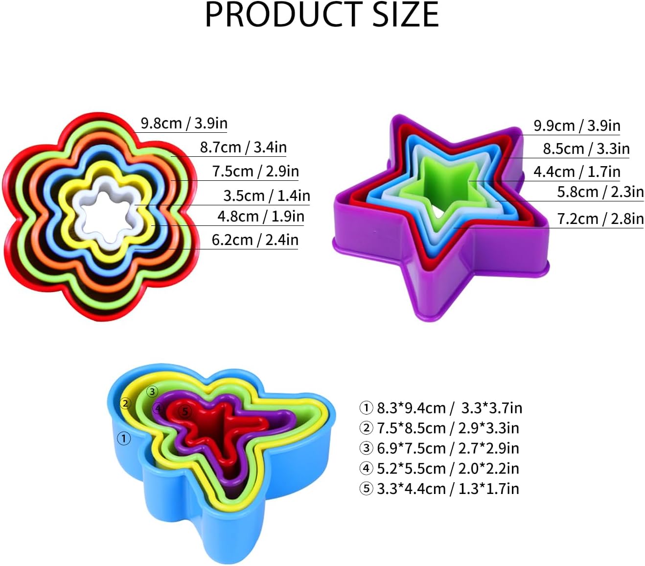 KALAIEN 37 Pcs Cookie Cutter Set with 7 Shapes 1