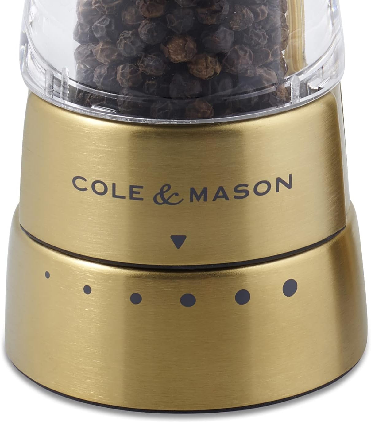 Cole Mason Derwent Gold Salt Pepper Mills Gift Set
