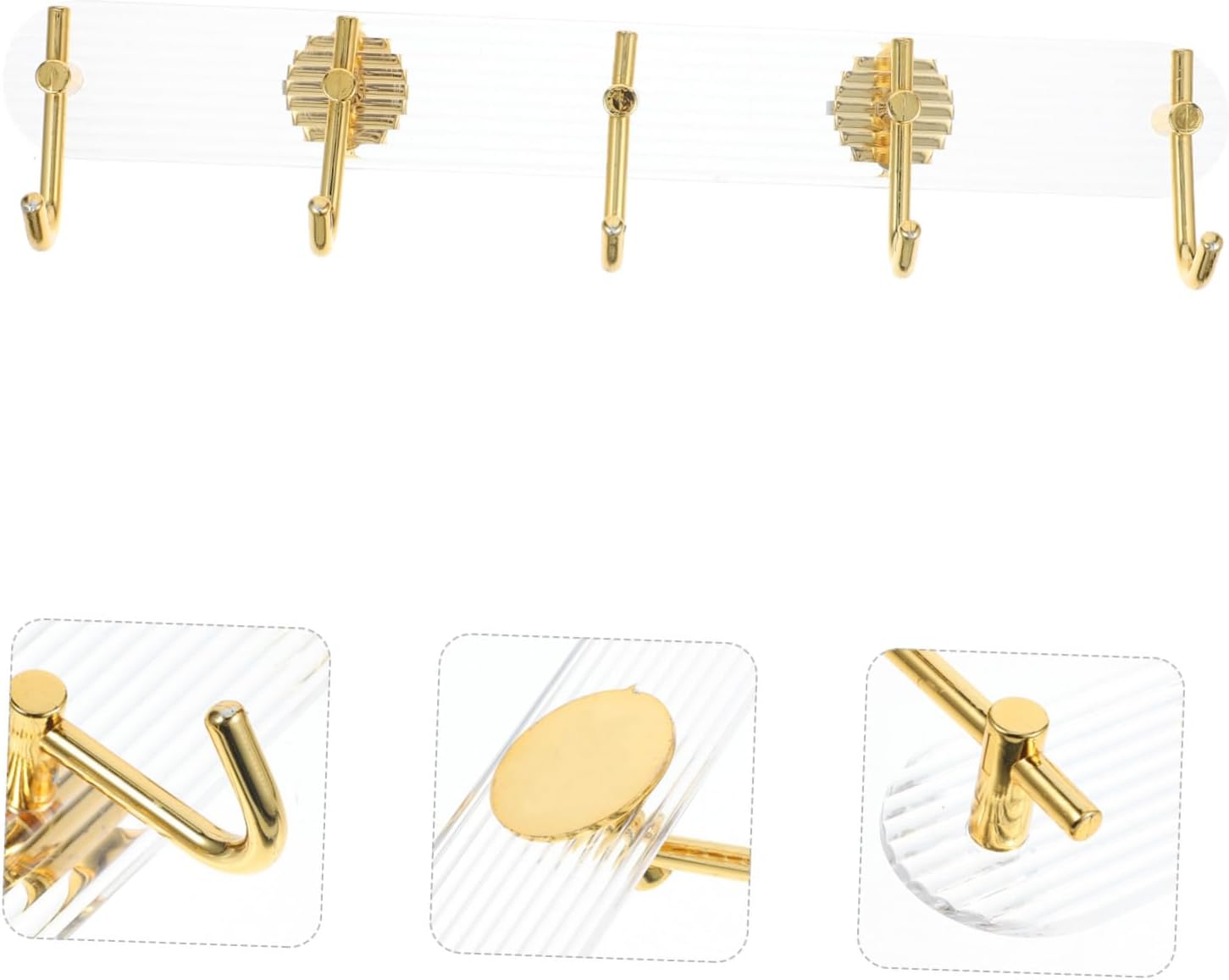 Ciieeo Wall Mounted Towel Hook Strong Adhesive Broom Mop Holder