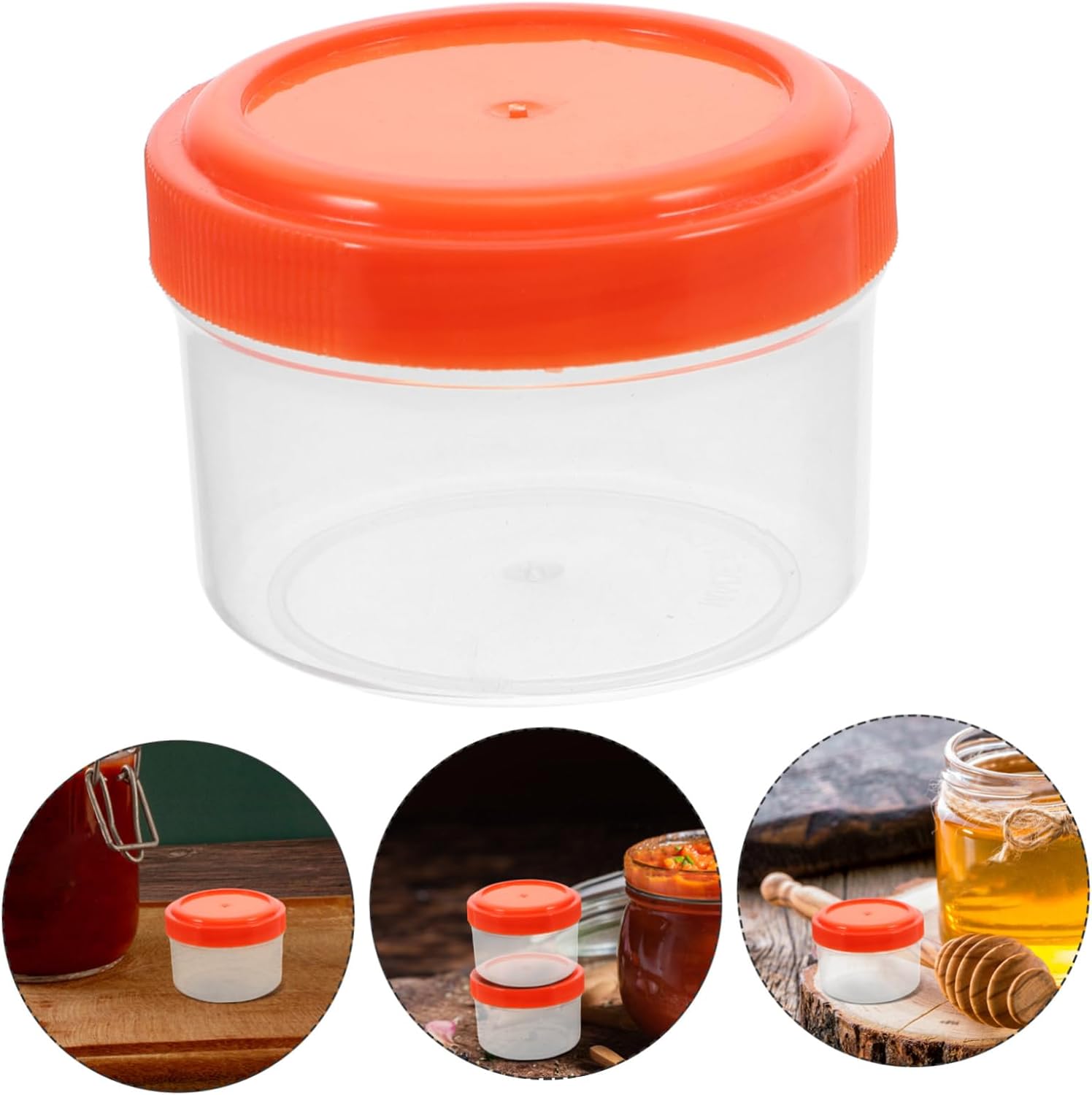 HAKIDZEL Mini Sauce Cups with Lids for Condiments and Salad Dressings