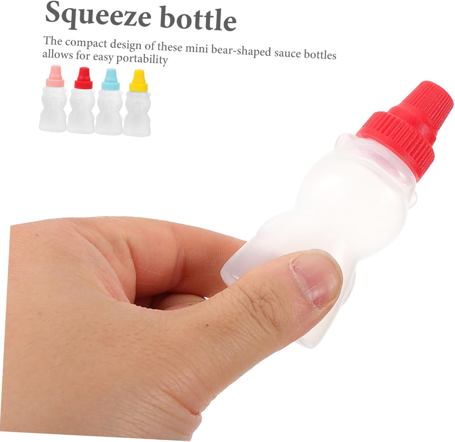 Bear Shaped Mini Sauce Bottles for Kitchen Use 1