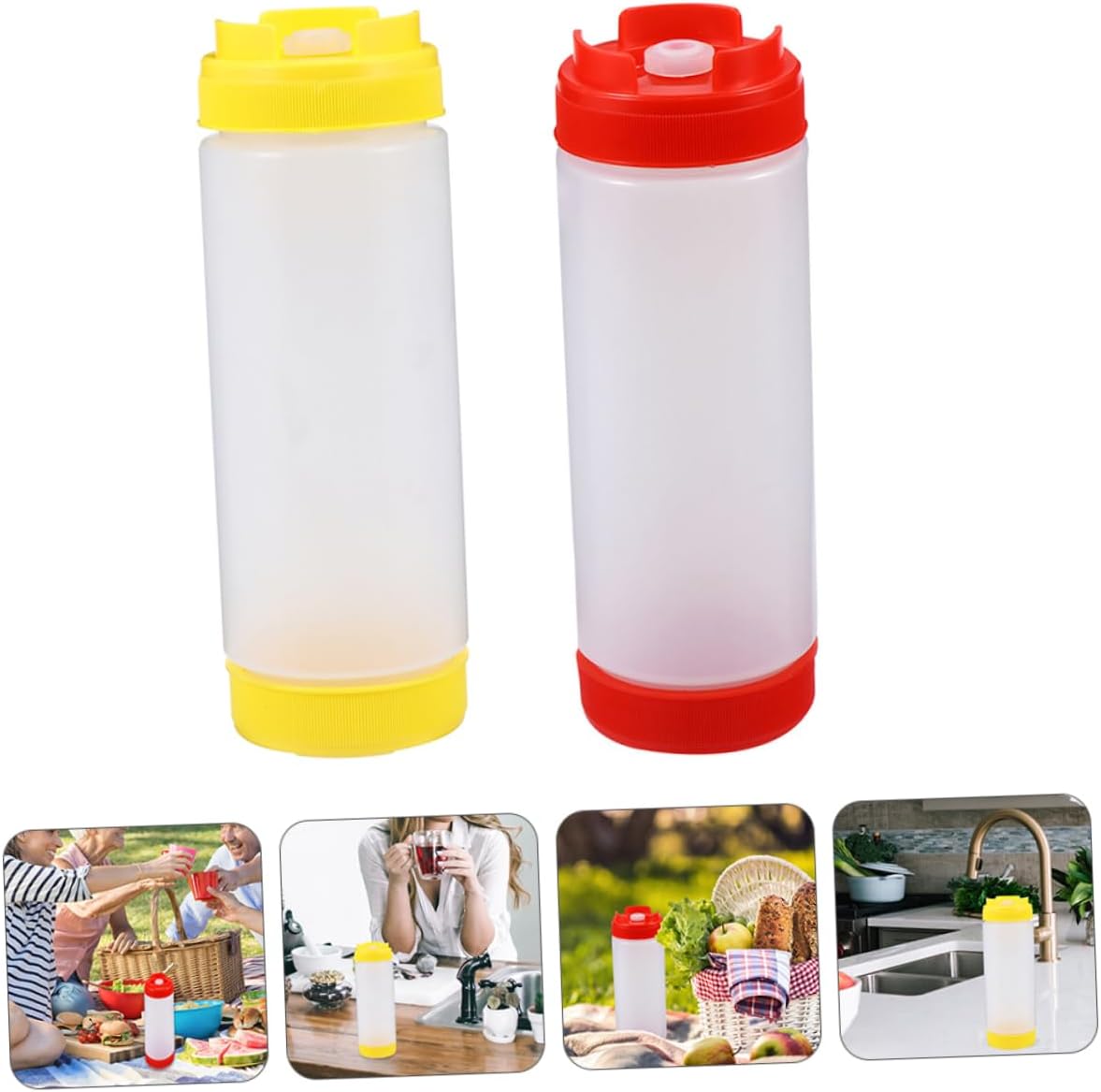 FELTECHELECTR Condiment Squeeze Bottles Set