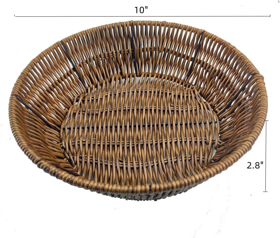 ANRUIDE Wicker Food Storage Baskets 2Packs