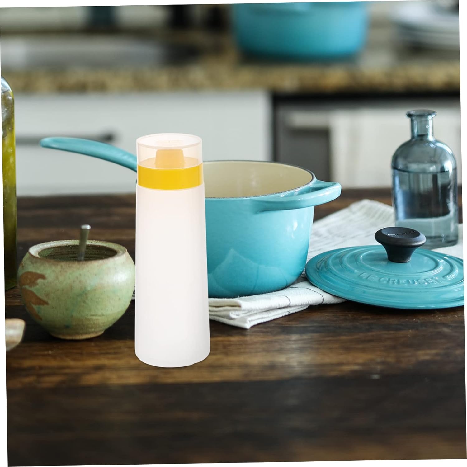 CIYODO Jam Squeeze Bottle Leakproof Kitchen Salad Condiment Bottle