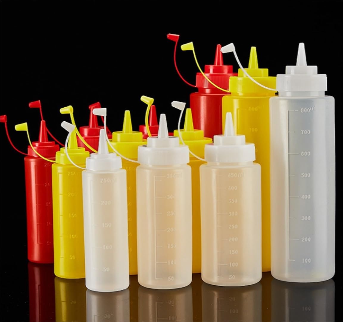 KLEYE Yellow 450ml Condiment Squeeze Bottle