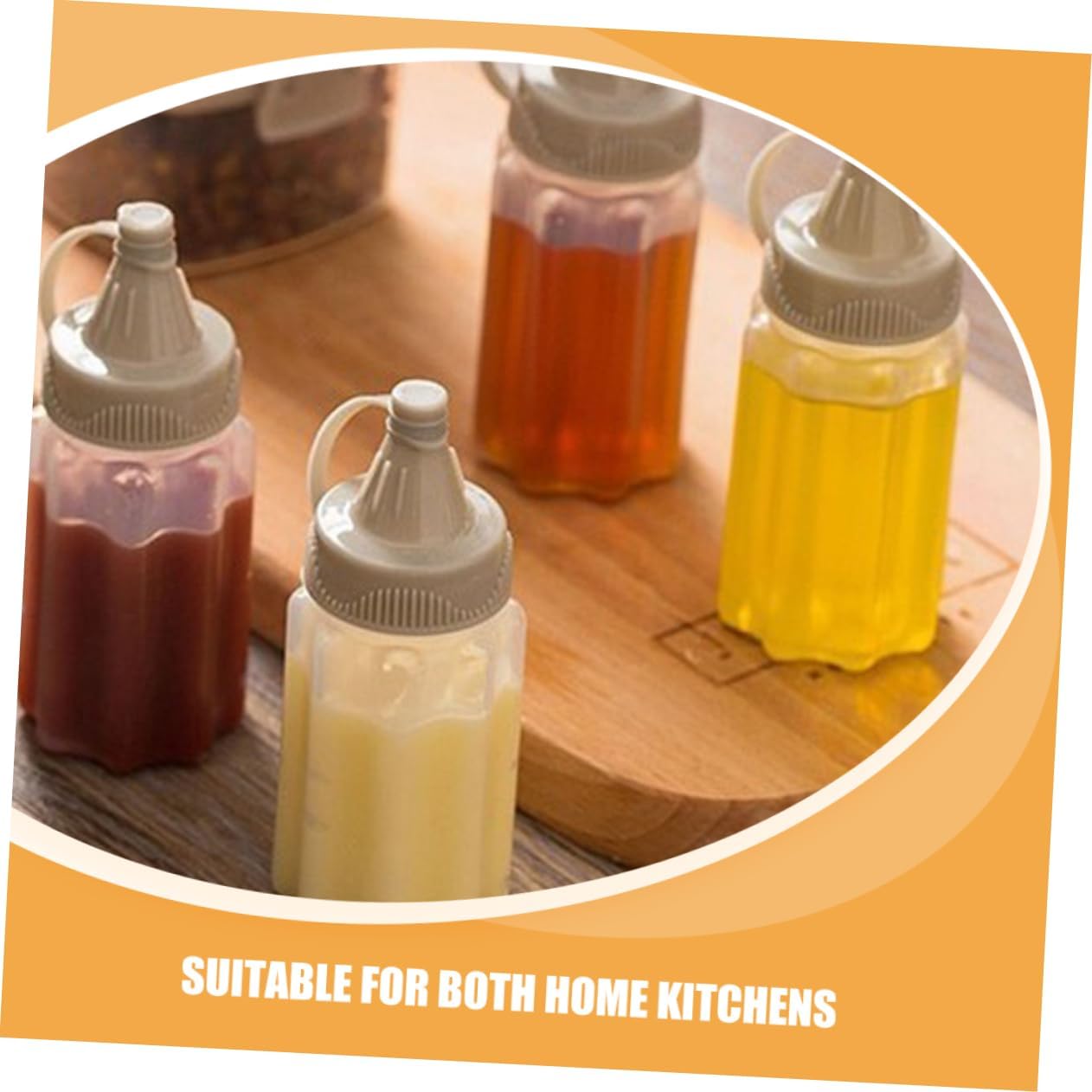 Anneome 12-Pack Multi-Function Condiment Squeeze Bottles