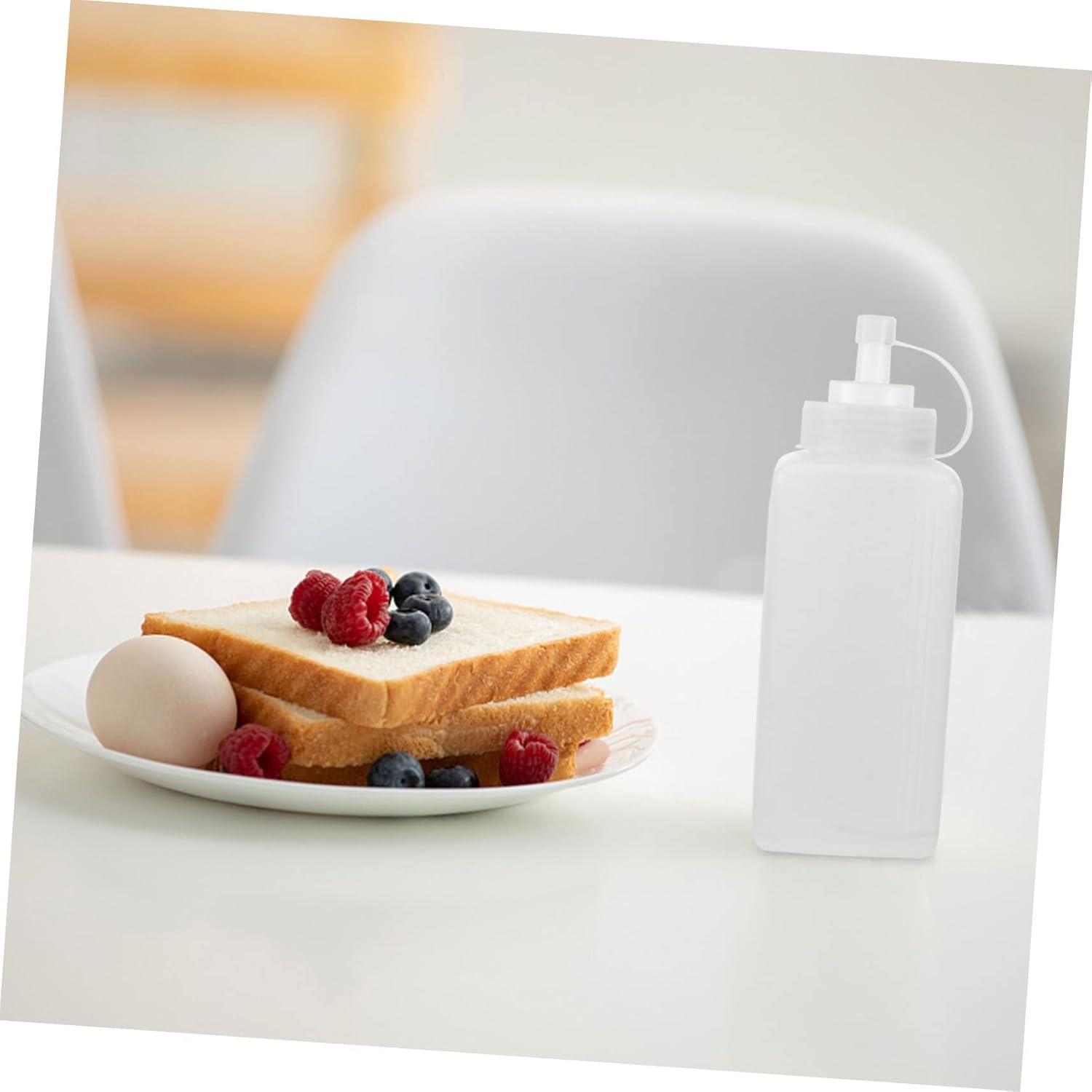 HOLIDYOYO Square Squeeze Bottles for Lunch Box and Salad Use